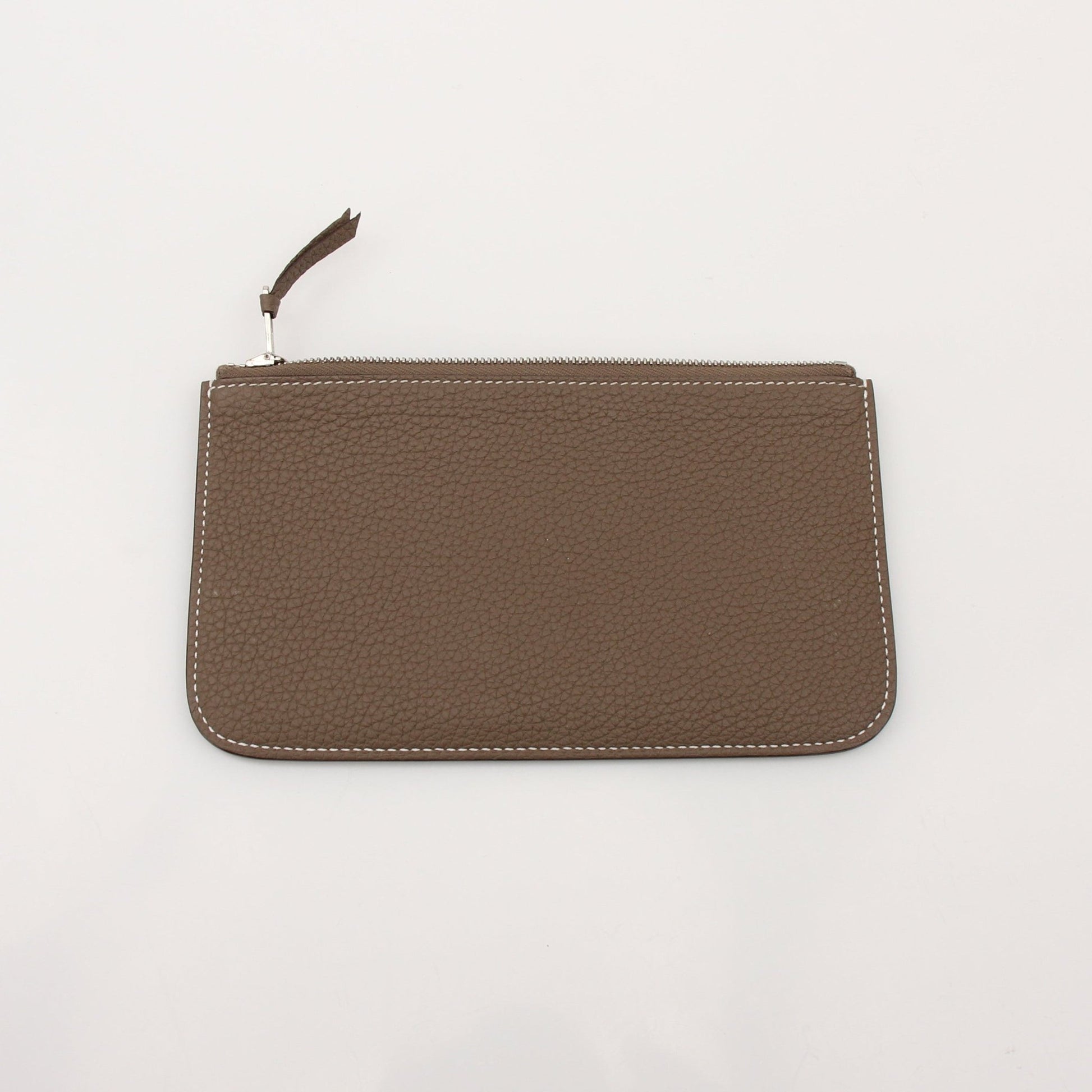 Hermès Dark Gray Dogon Duo Wallet by Gold & Beyond, showcasing the compact leather wallet with multiple card slots and sleek design.