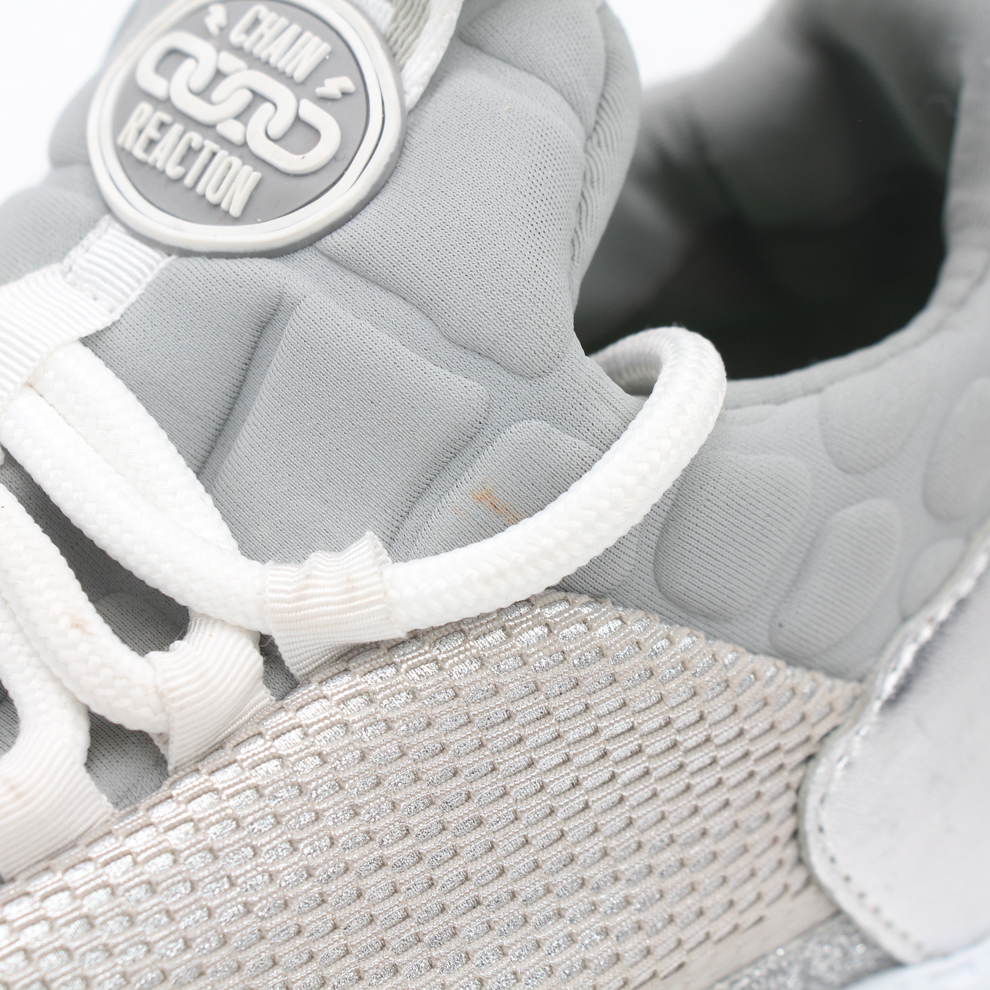 Versace Silver Chain Reaction Low-Top Sneakers
