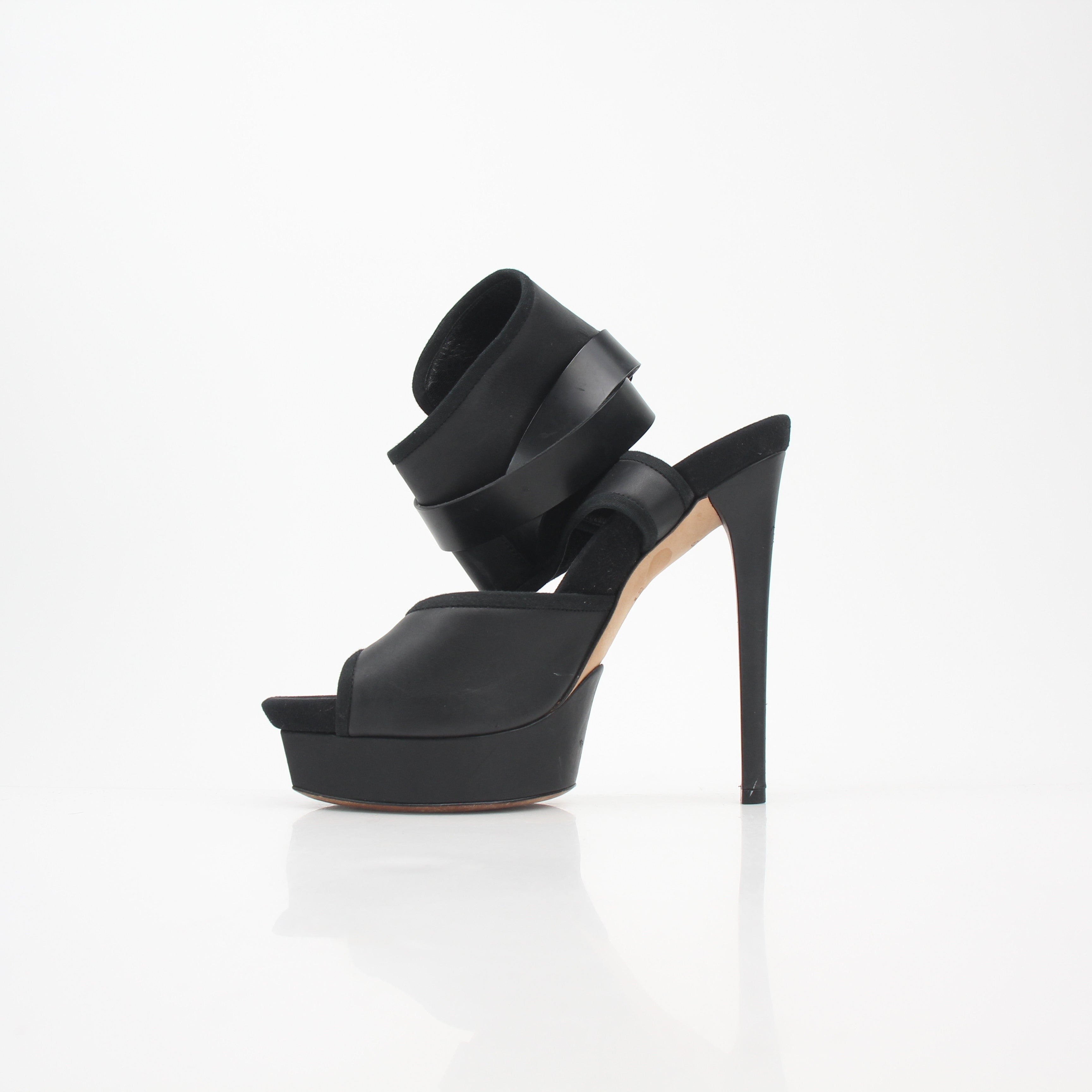 Gucci Black Babylon Platform Sandals