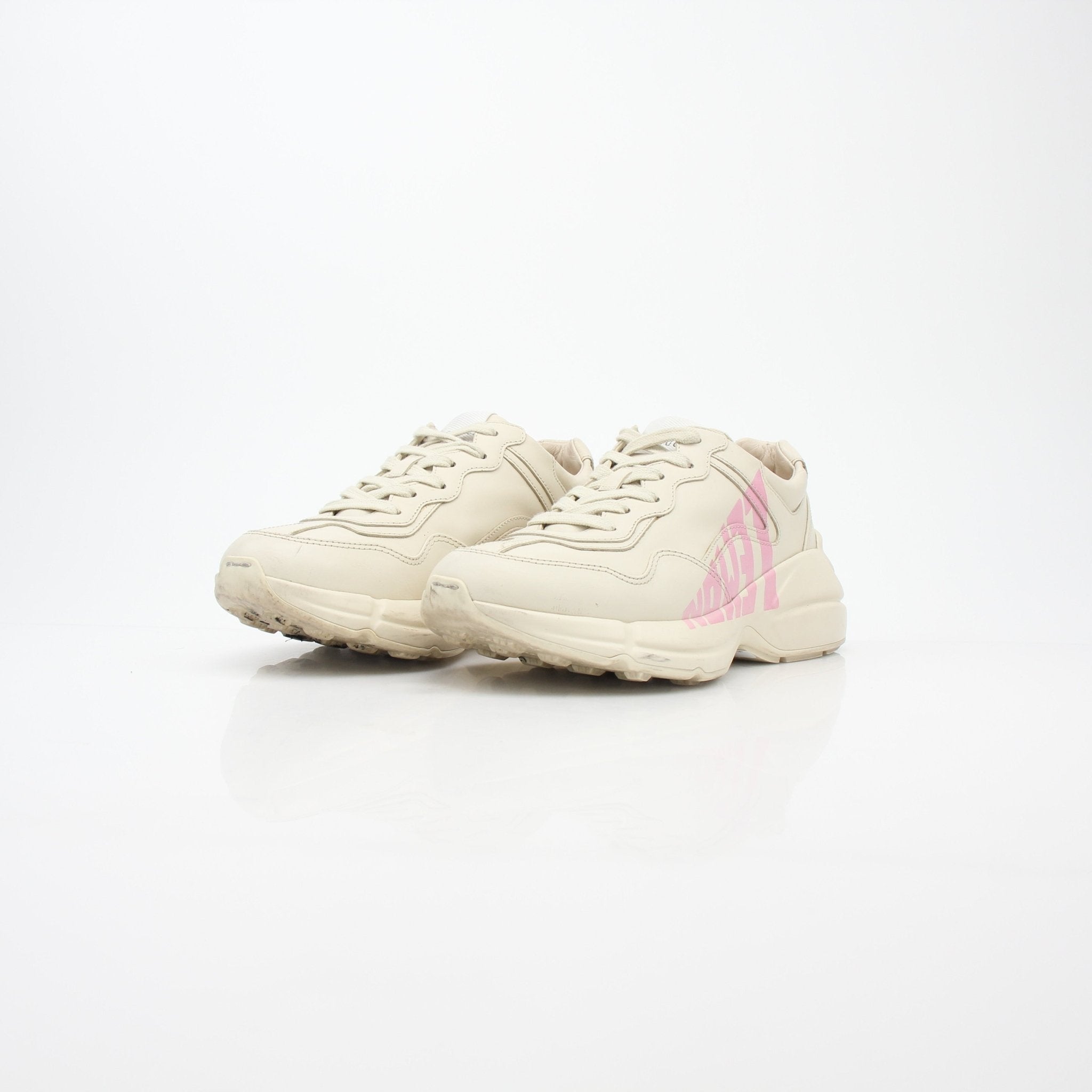Gucci Ivory Rhyton Lemon Low-Top Sneakers