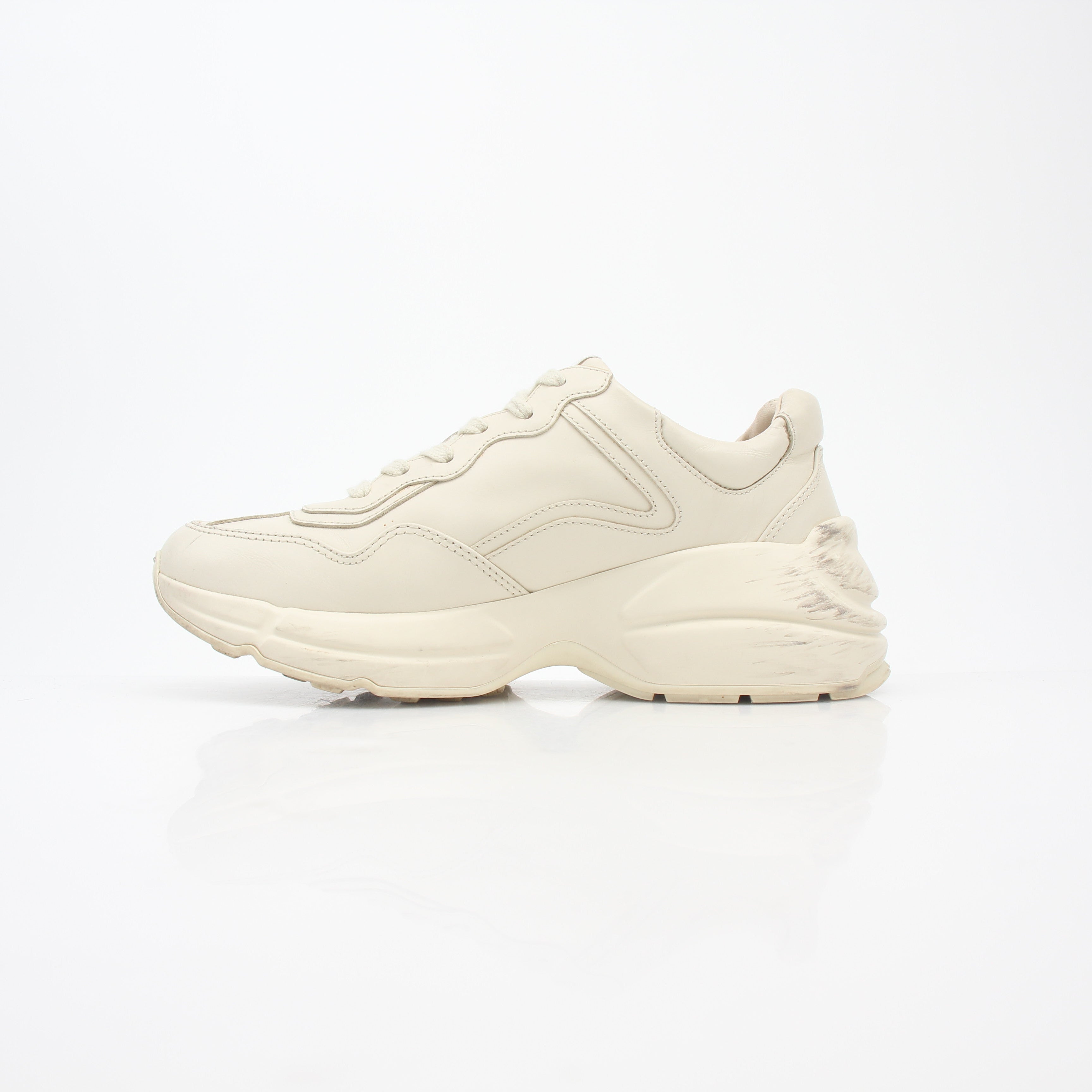 Gucci Ivory Rhyton Lemon Low-Top Sneakers