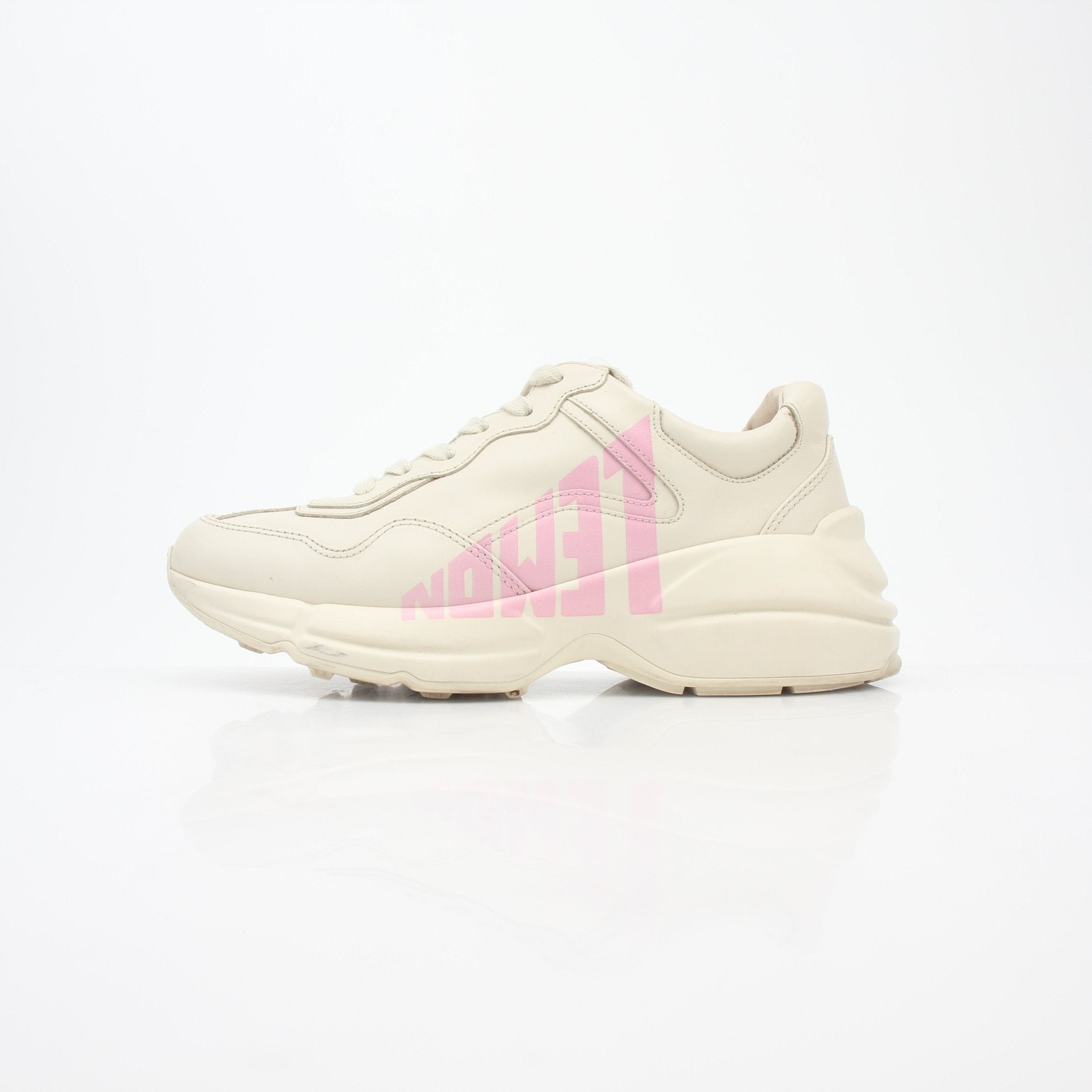Gucci Ivory Rhyton Lemon Low-Top Sneakers