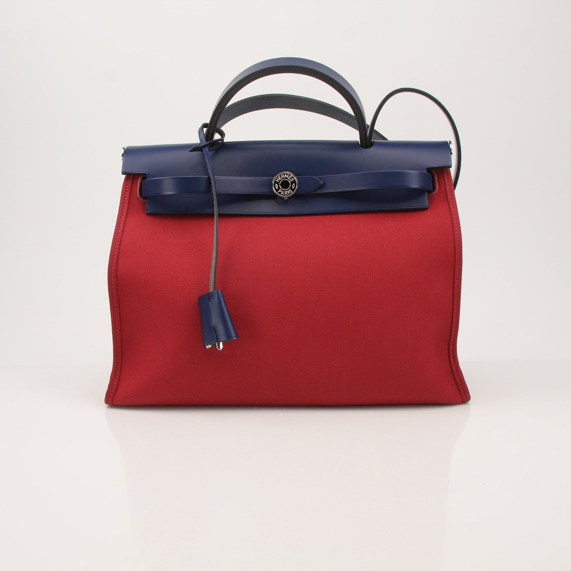 Hermès Herbag handbag by Gold & Beyond, featuring a classic design with leather accents and signature logo hardware.