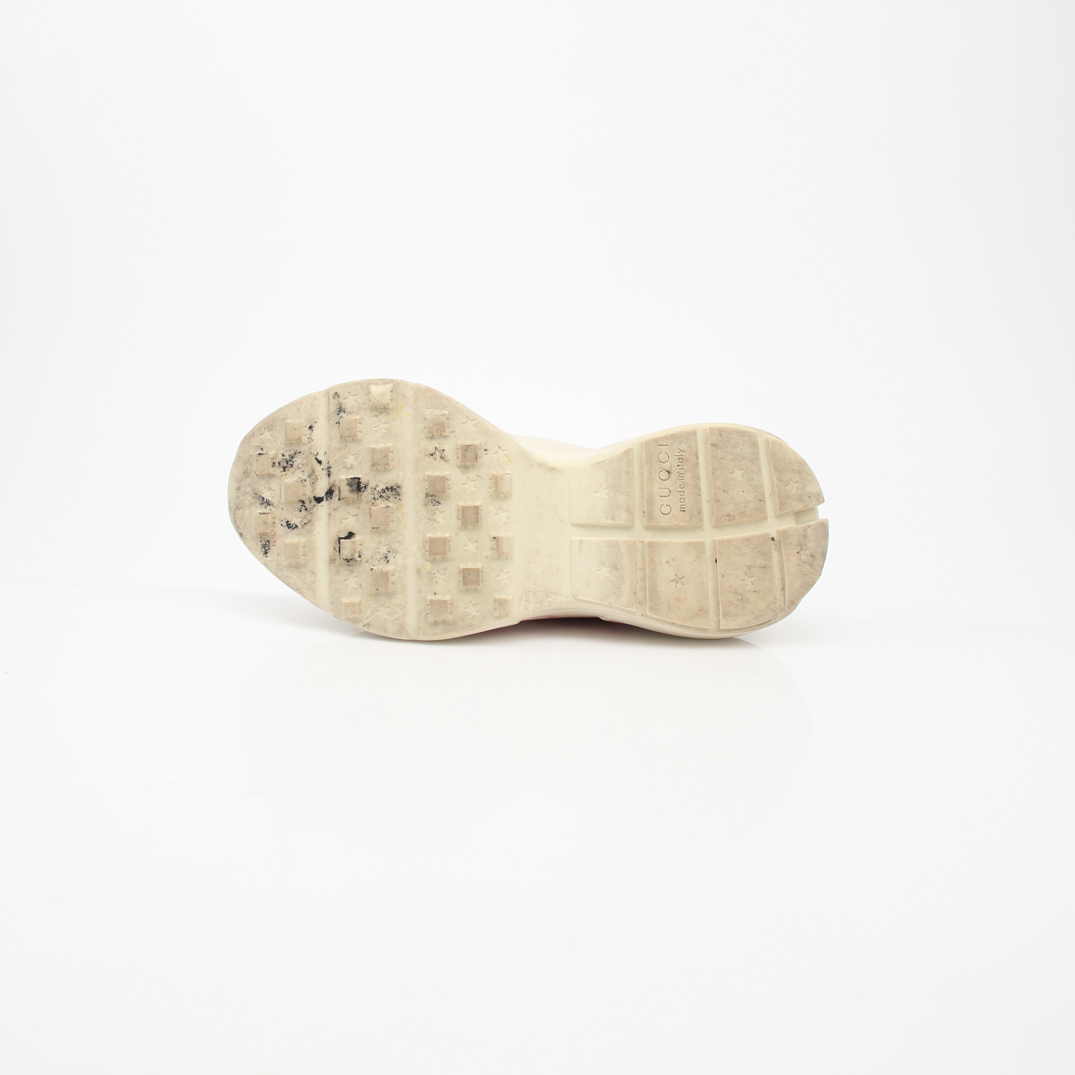 Gucci Ivory Rhyton Lemon Low-Top Sneakers