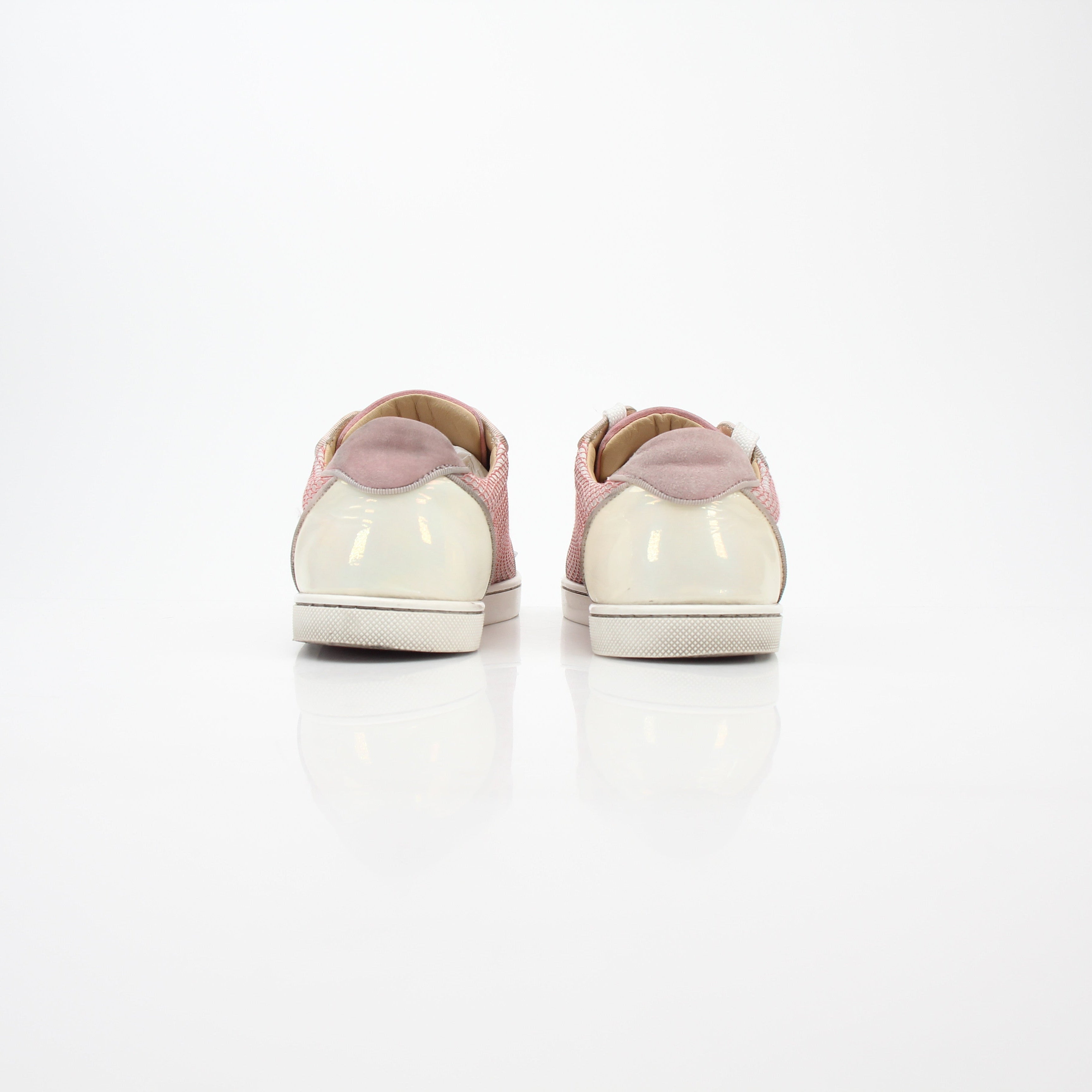 Christian Louboutin Pink Gondolita Spikes Low-Top Sneakers