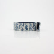 Christian Dior Blue Oblique Denim 30 Montaigne Reversible Belt Strap