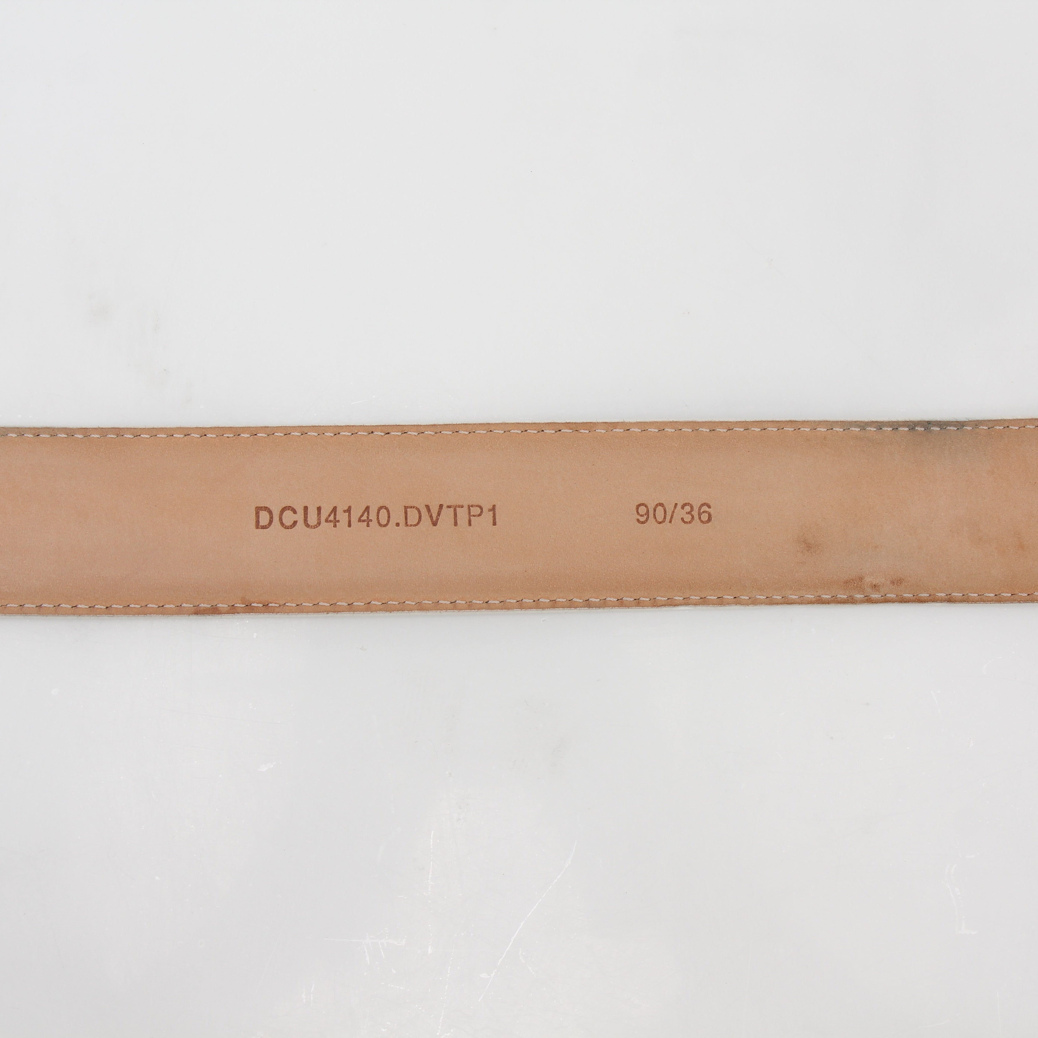 Versace White La Medusa Leather Belt