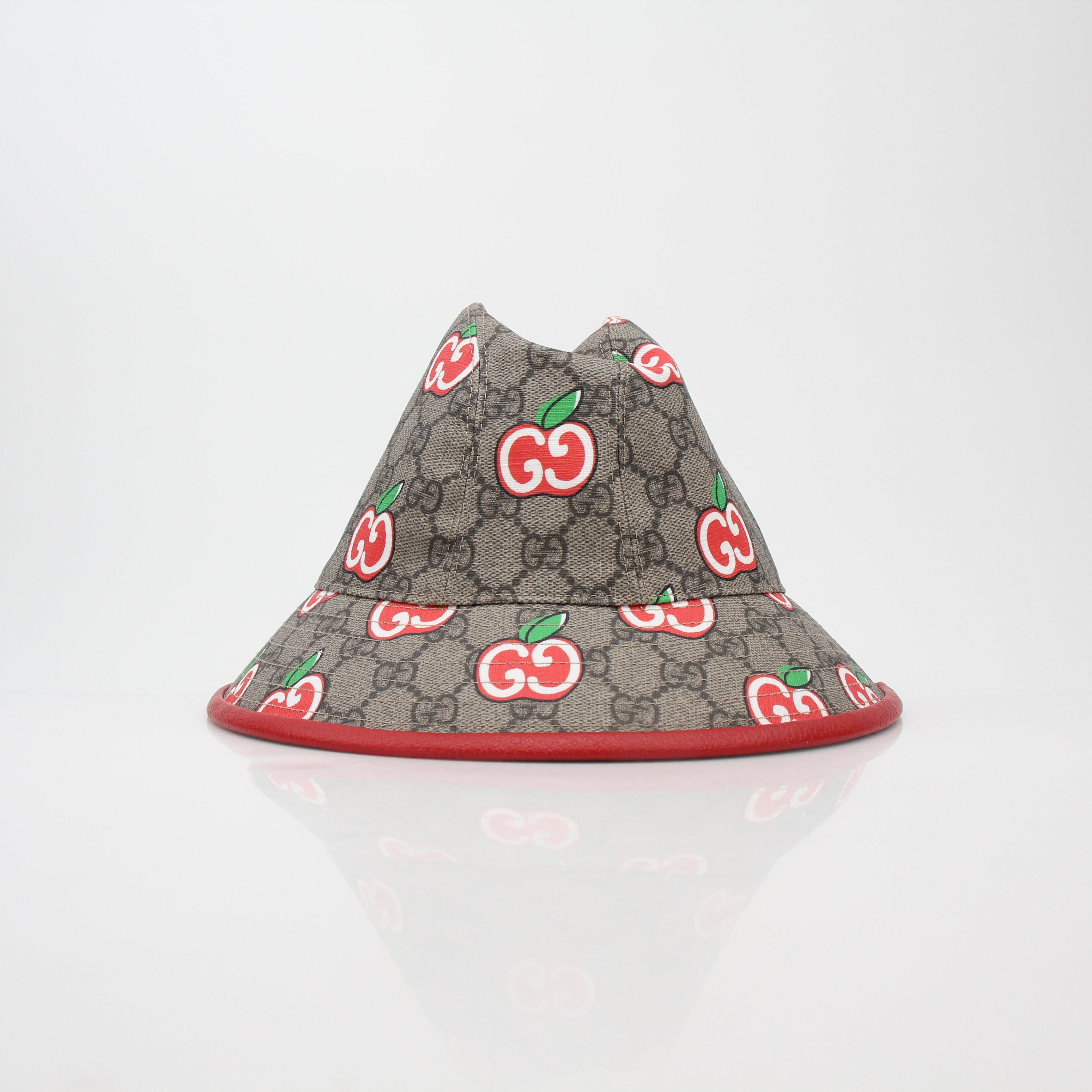 Gucci GG Supreme Apple Print Bucket Hat