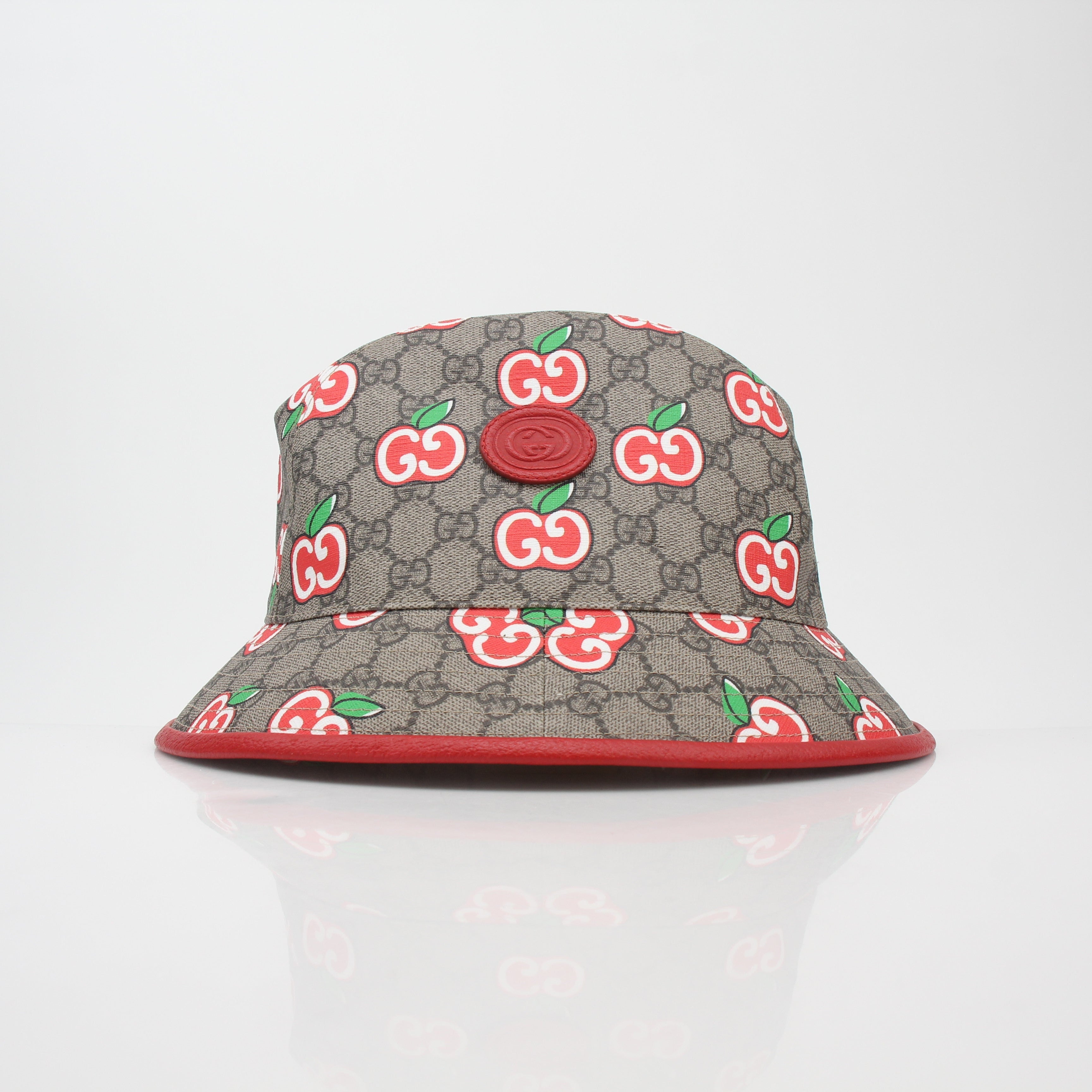 Gucci GG Supreme Apple Print Bucket Hat
