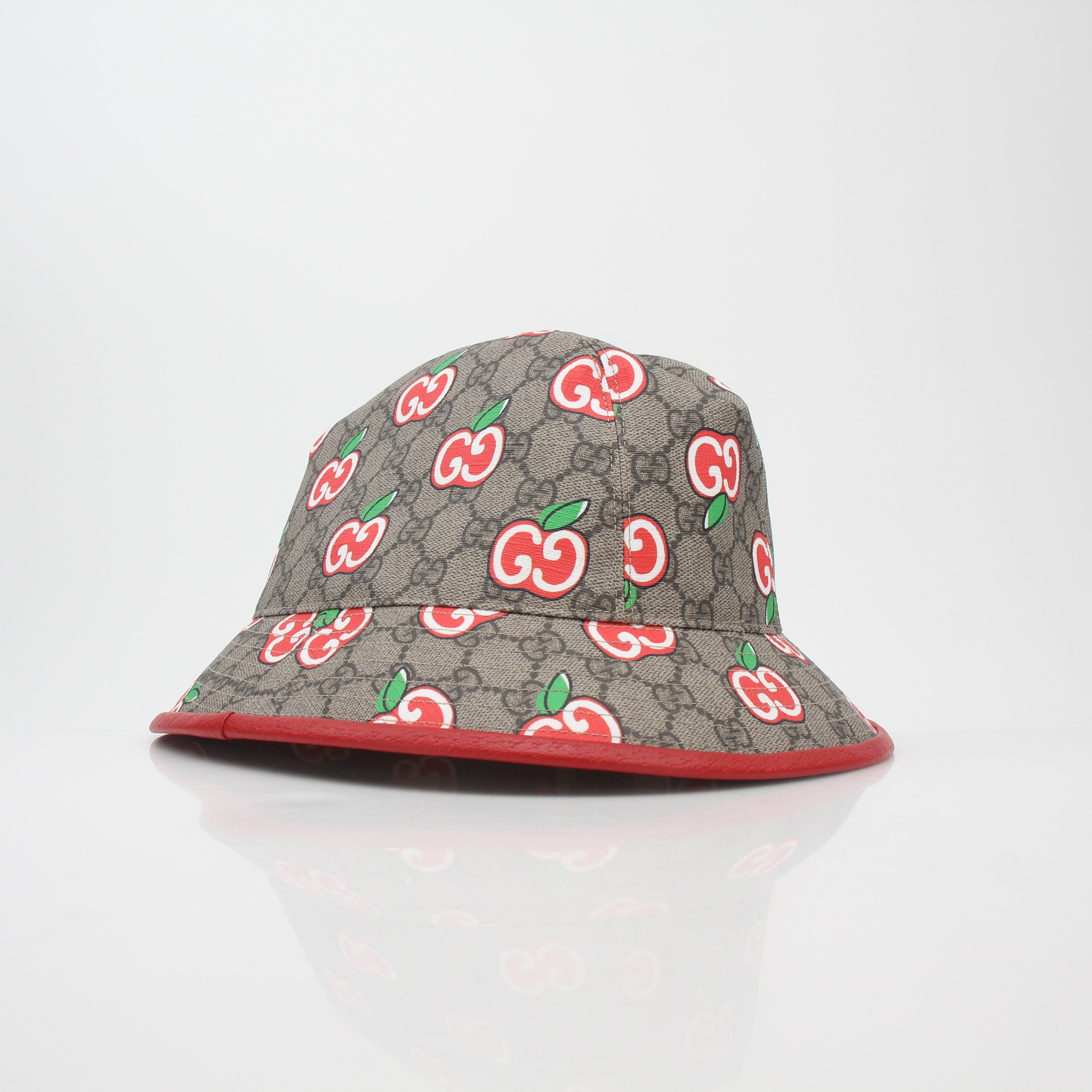 Gucci GG Supreme Apple Print Bucket Hat