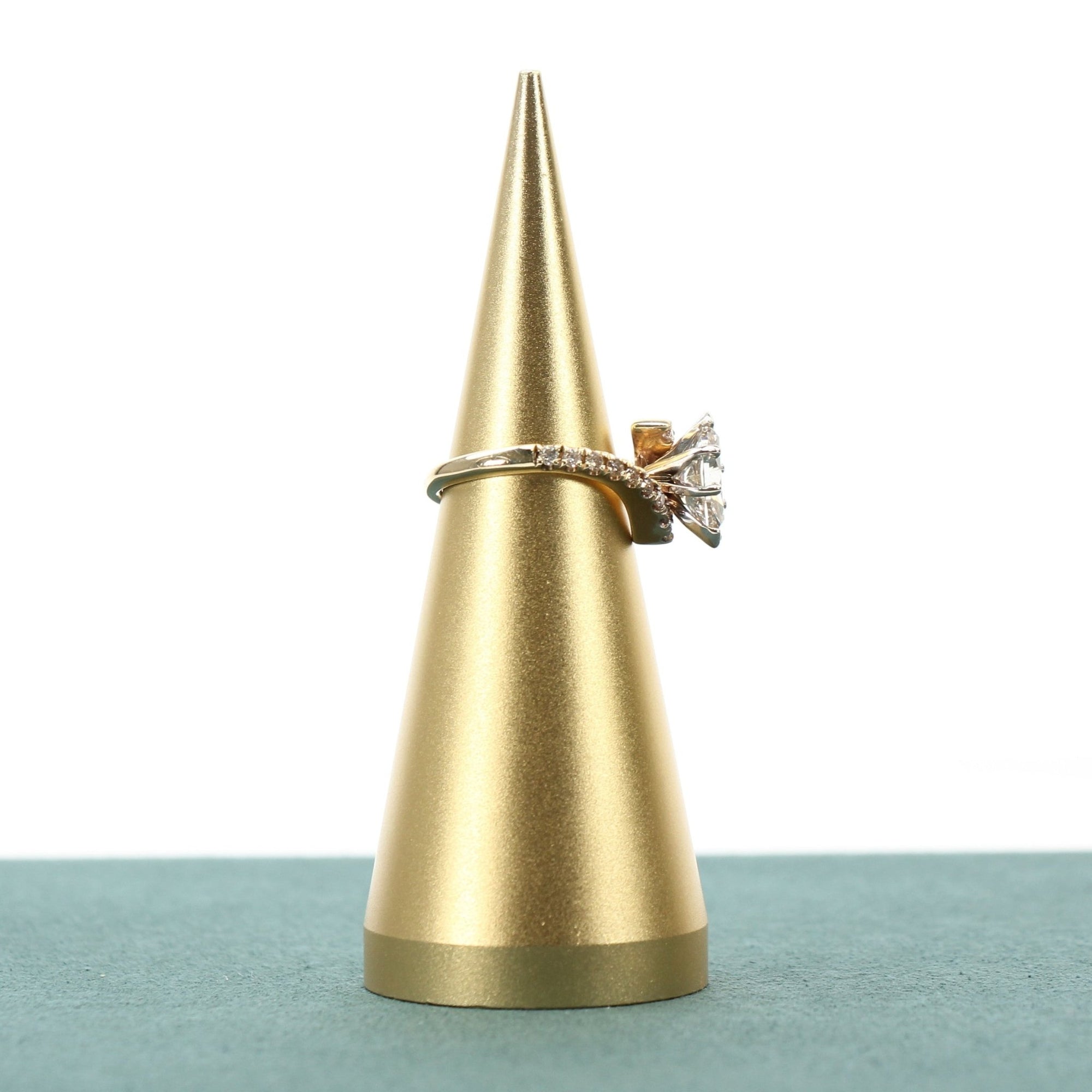 10K yellow gold diamond ring featuring a refined design with elegant brilliance by Gold &amp; Beyond.