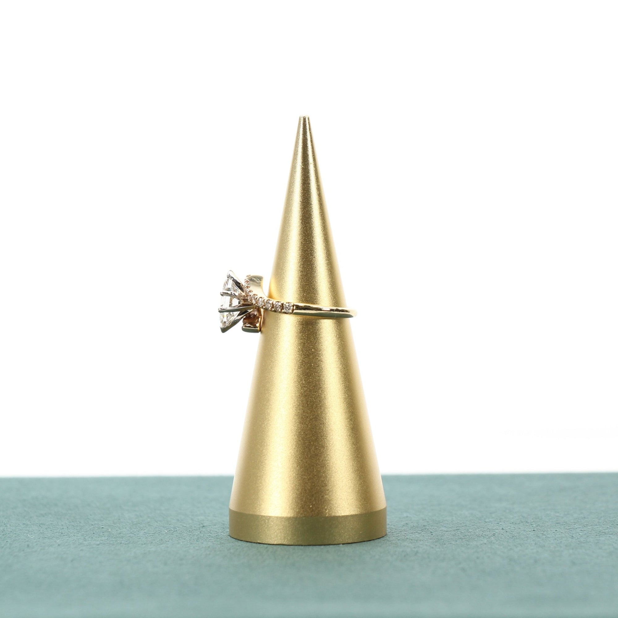 10K yellow gold diamond ring showcasing refined brilliance and elegant design by Gold &amp; Beyond.