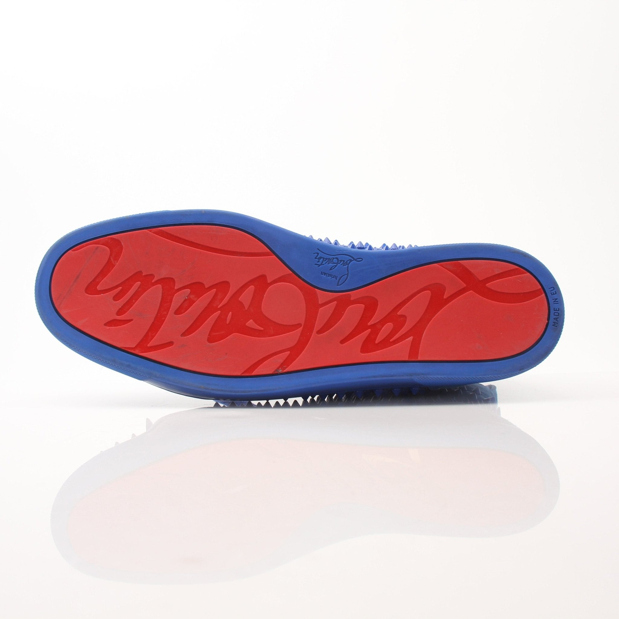 Christian Louboutin Men's Louis Flat High Top Sneakers | Gold & Beyond