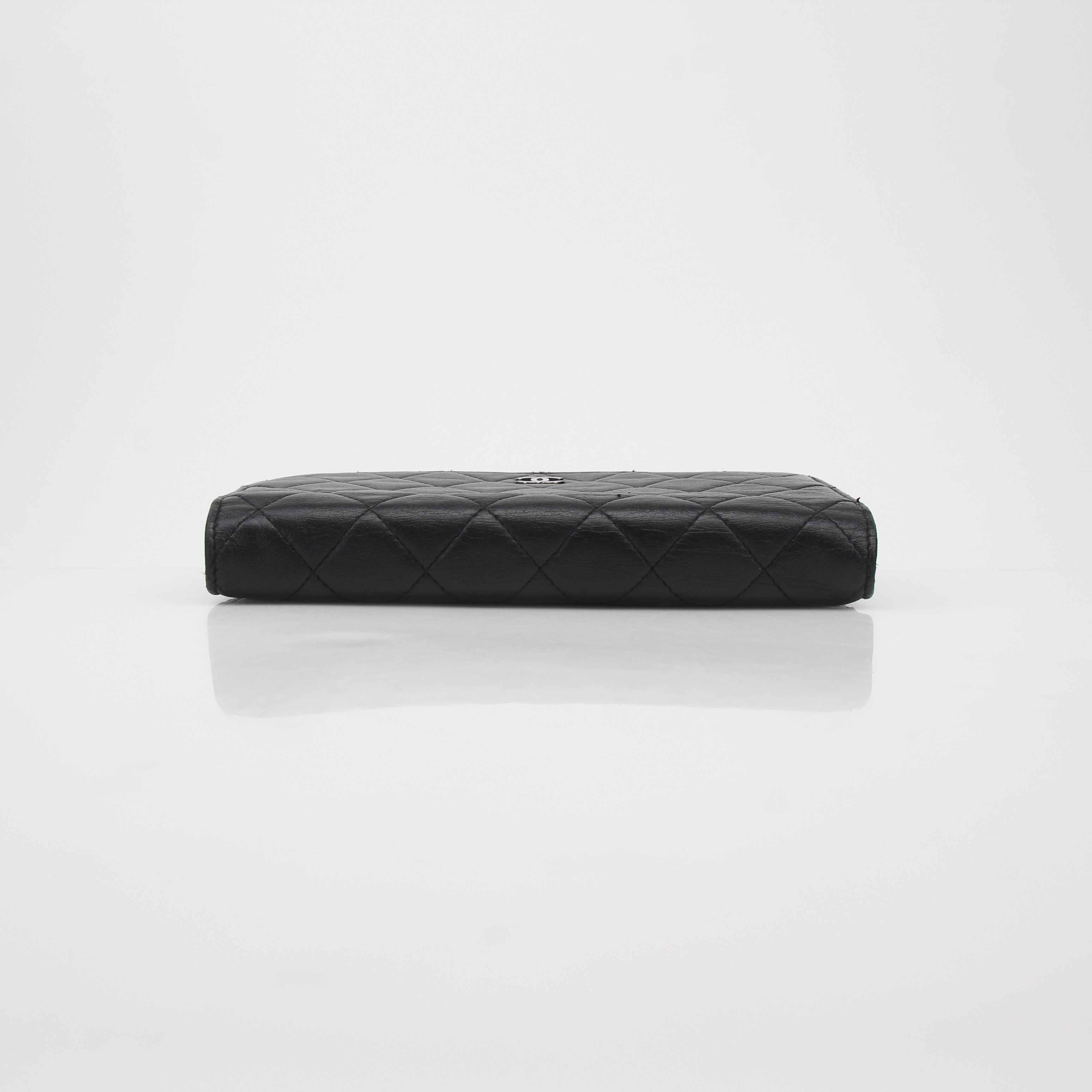 Chanel Black Quilted Lambskin Wallet on Chain