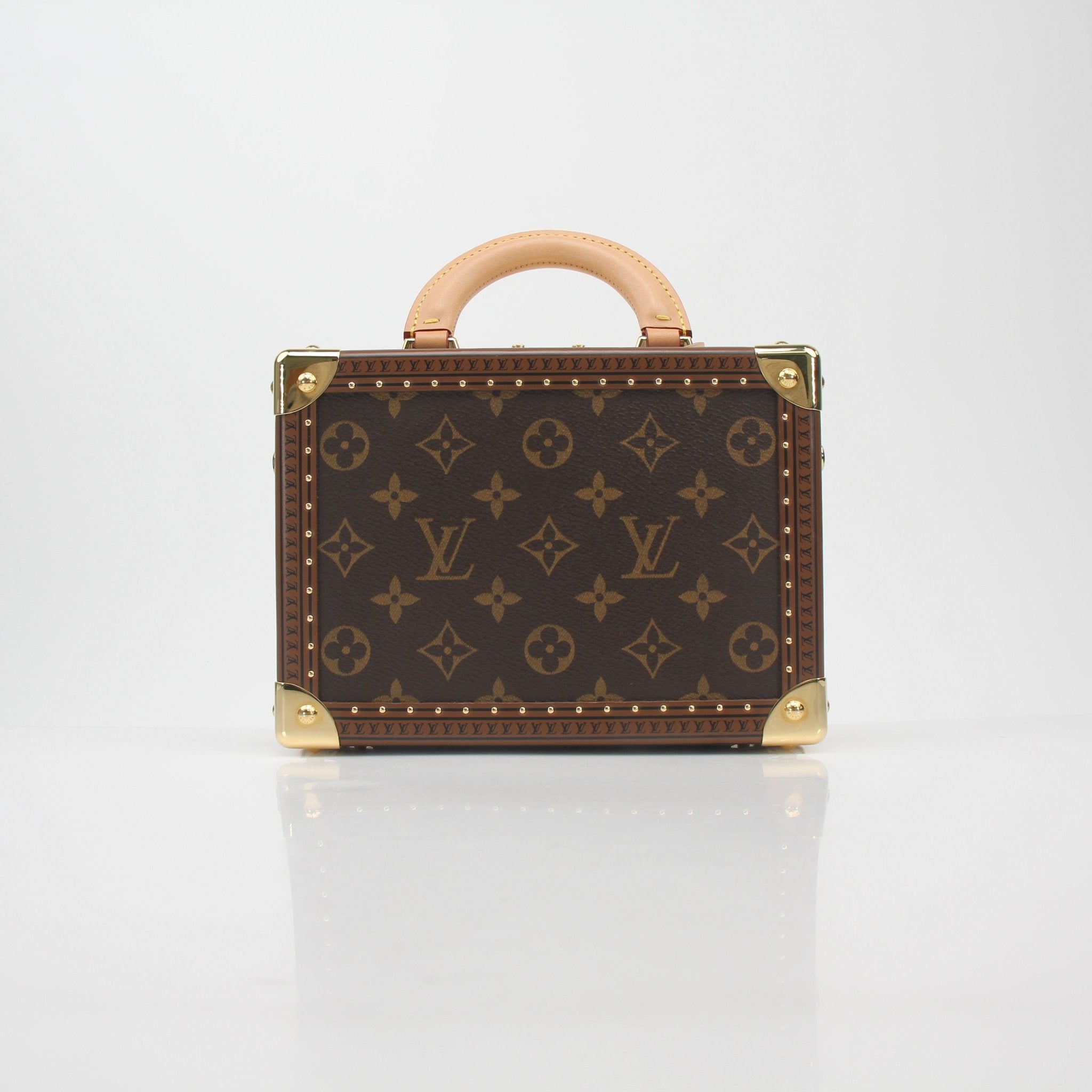 Louis Vuitton Monogram Petite Valise top handle trunk bag by Gold & Beyond, featuring classic monogram canvas and compact design.