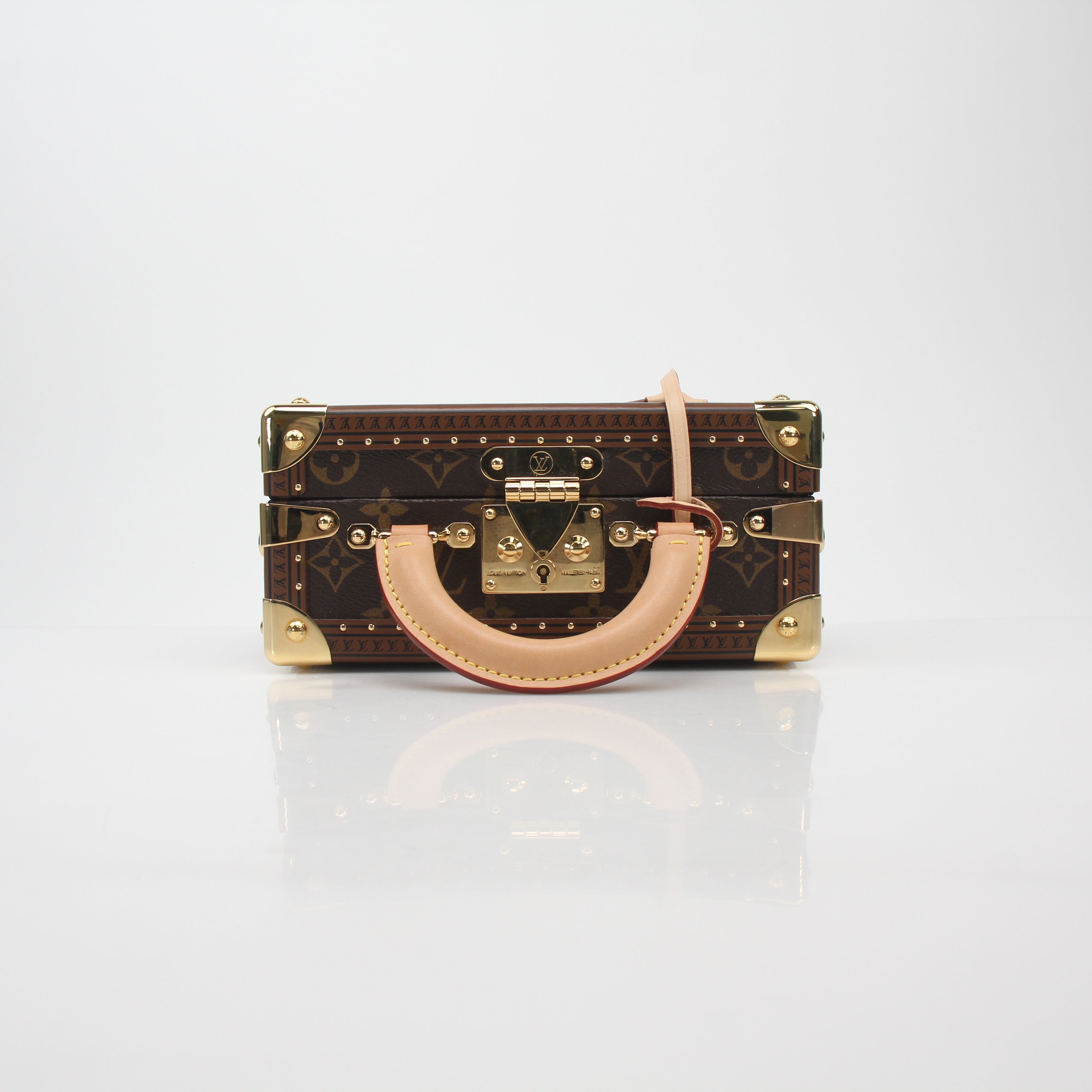 Louis Vuitton Monogram Petite Valise Top Handle Trunk Bag