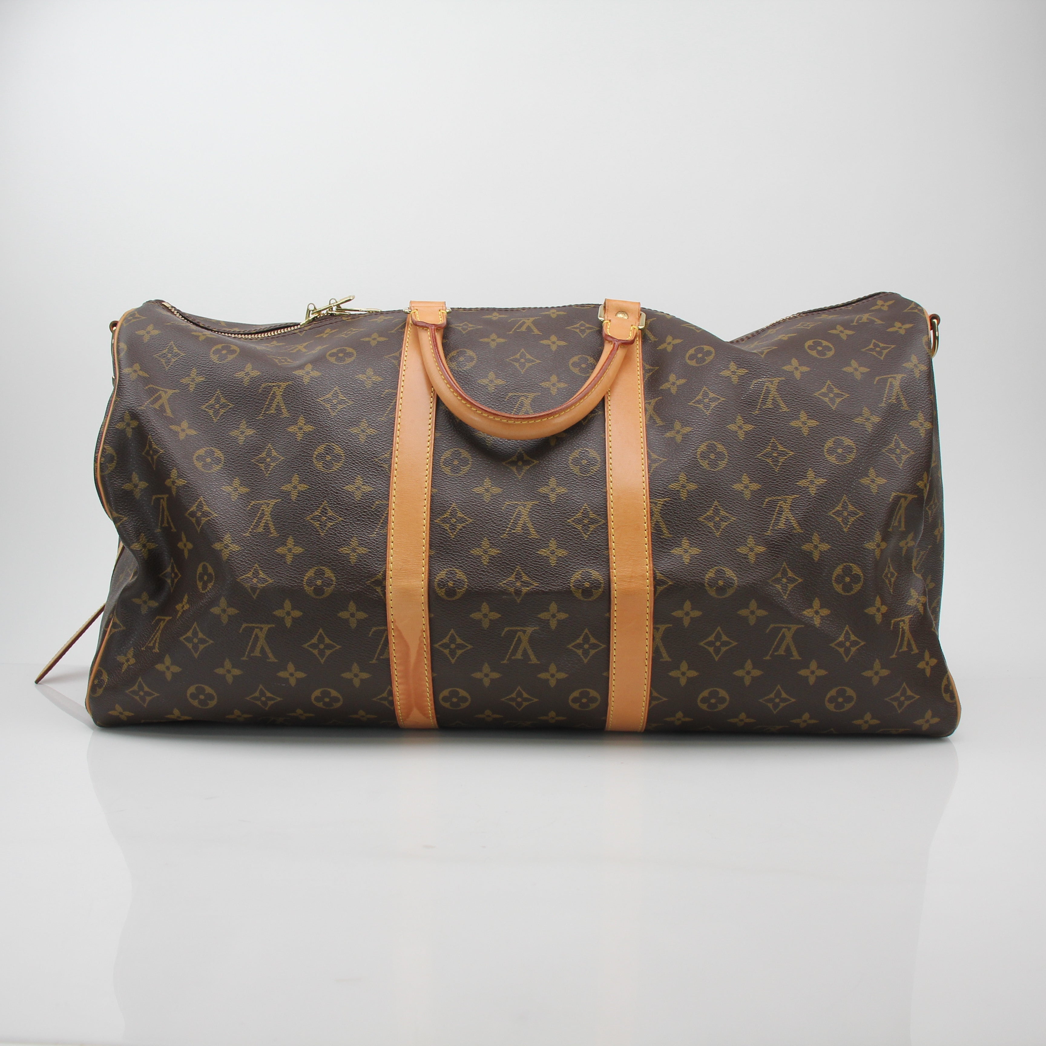 Louis Vuitton Monogram Keepall Bandoulière 55 Duffle Bag