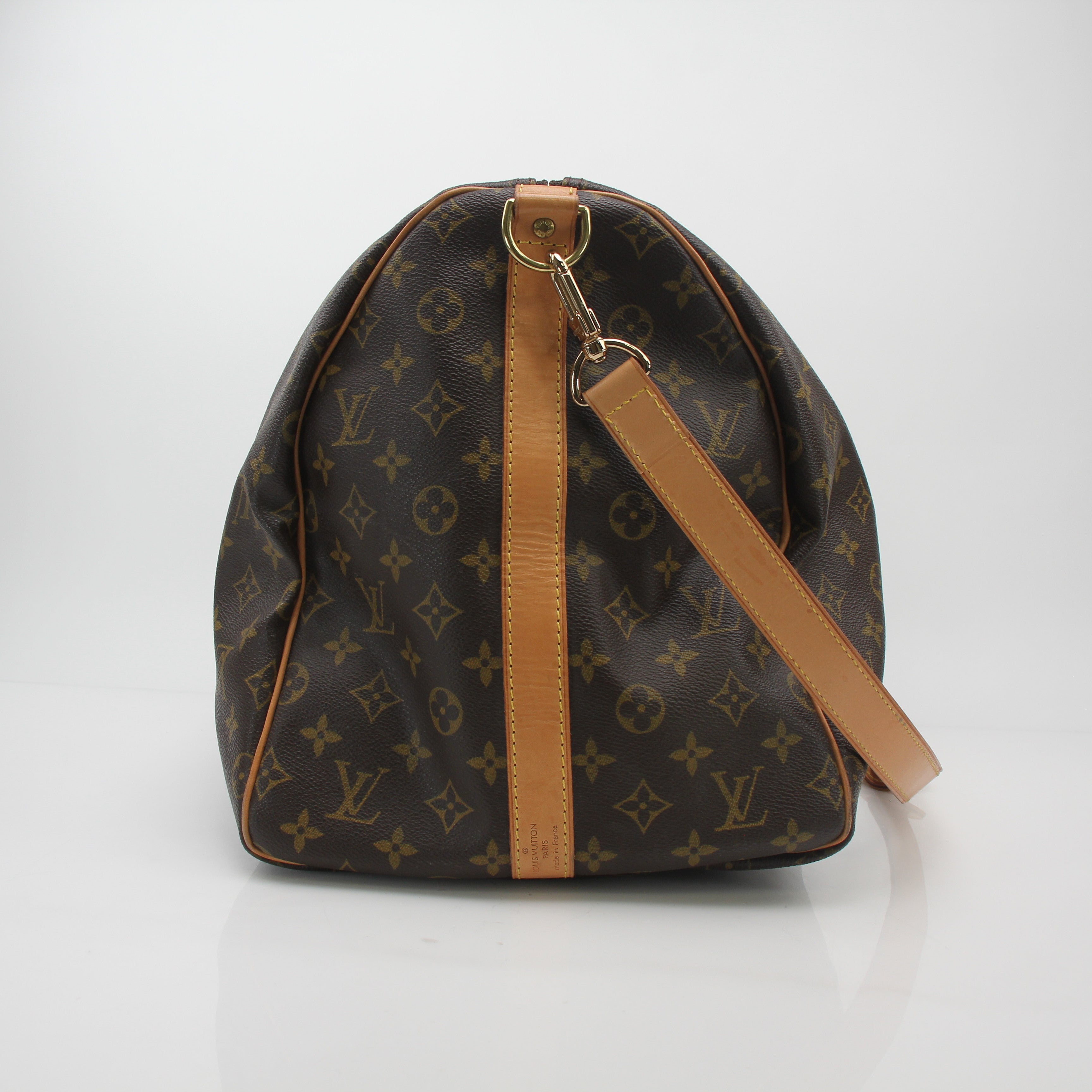 Louis Vuitton Monogram Keepall Bandoulière 55 Duffle Bag
