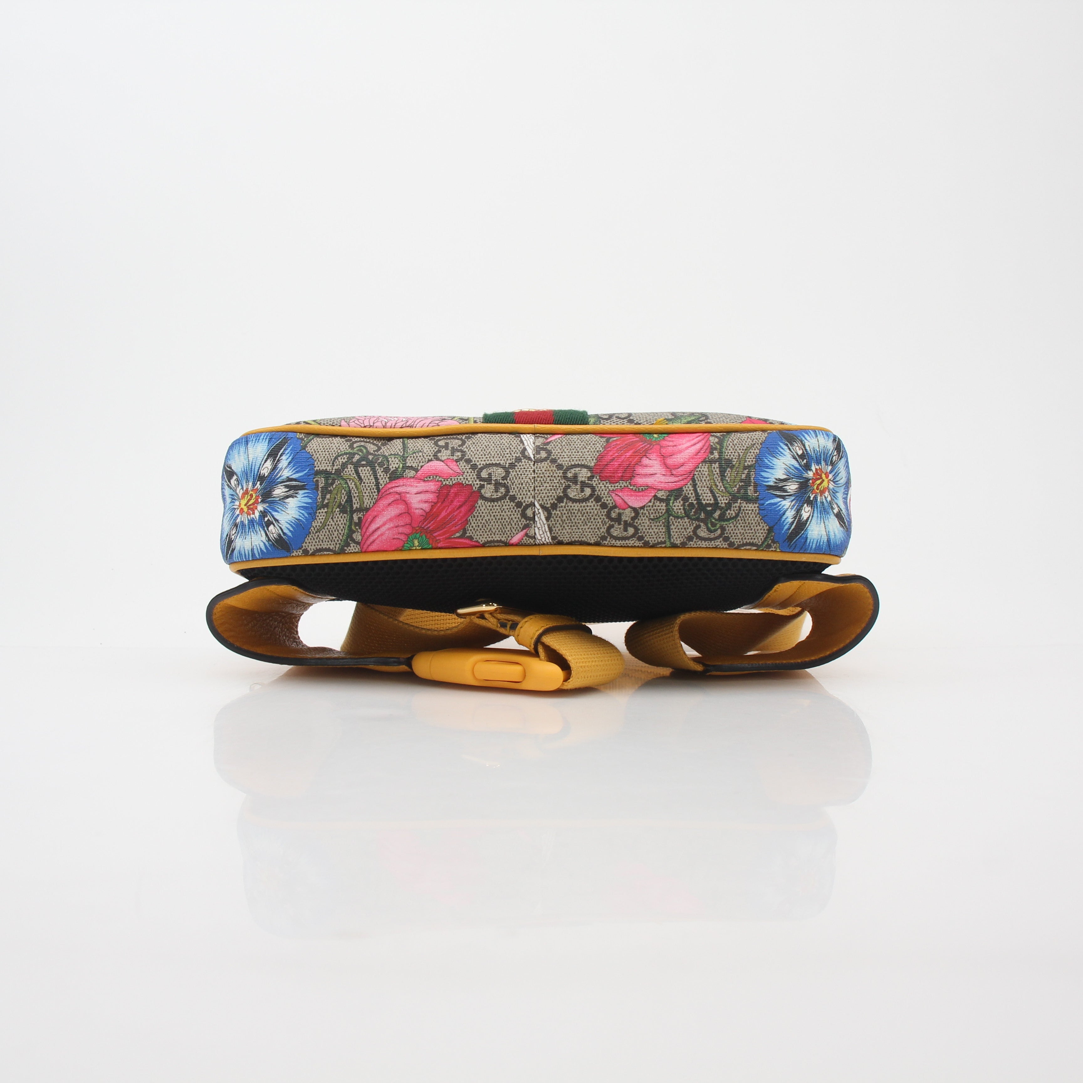 Gucci Beige Flora Ophidia GG Supreme Belt Bag