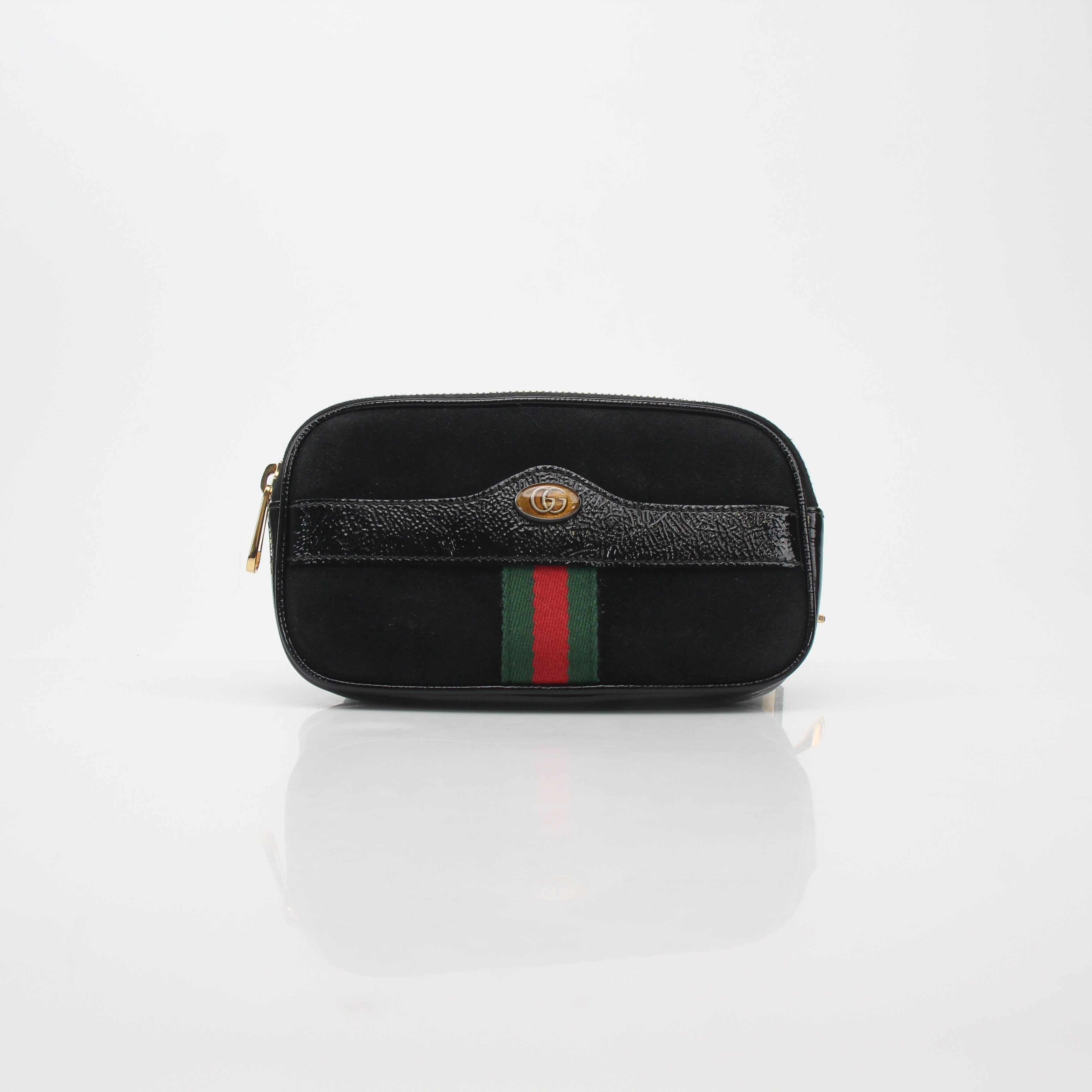 Gucci Black Ophidia Mini Belt Bag