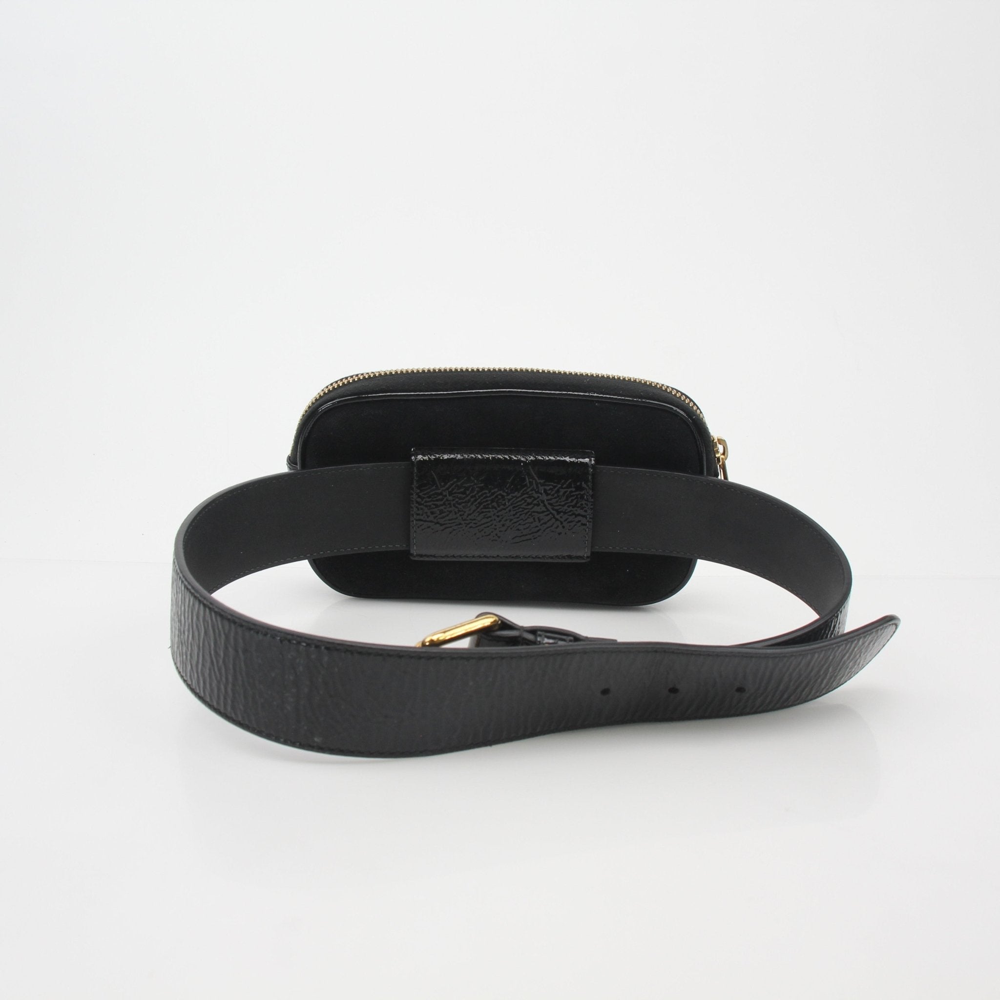 Gucci Black Ophidia Mini Belt Bag handbag with signature striped canvas and leather trim, compact and stylish for everyday use