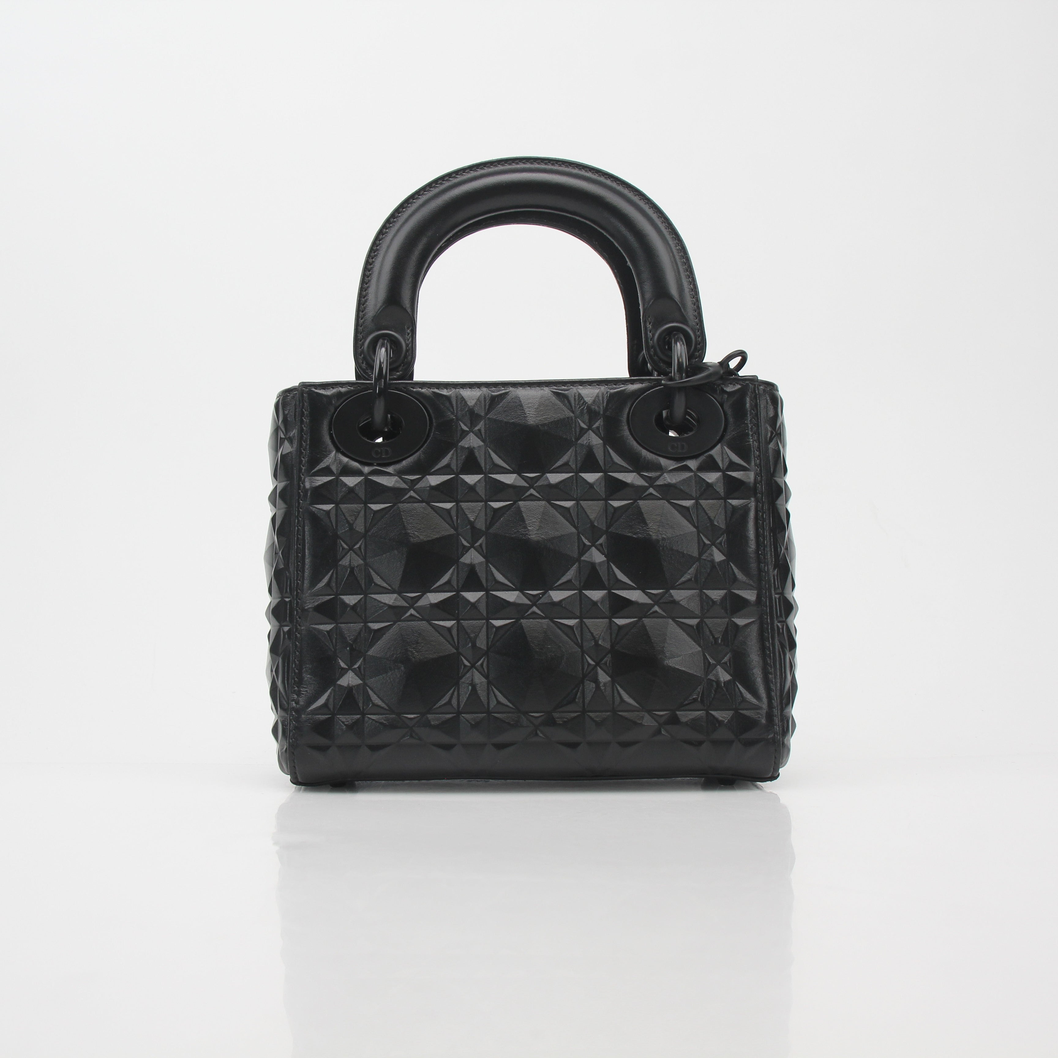 Christian Dior Black Mini Lady Dior Tote Bag