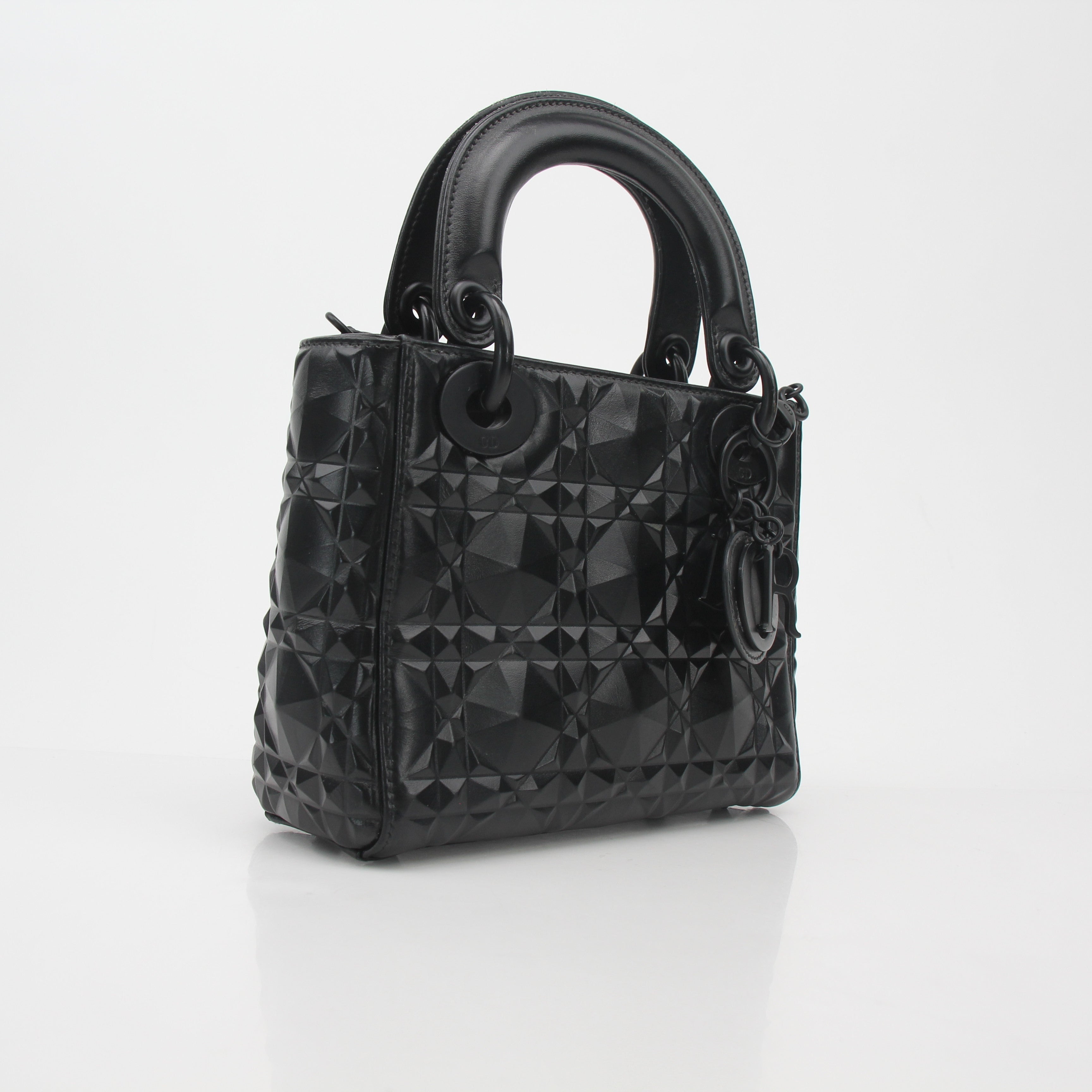 Christian Dior Black Mini Lady Dior Tote Bag
