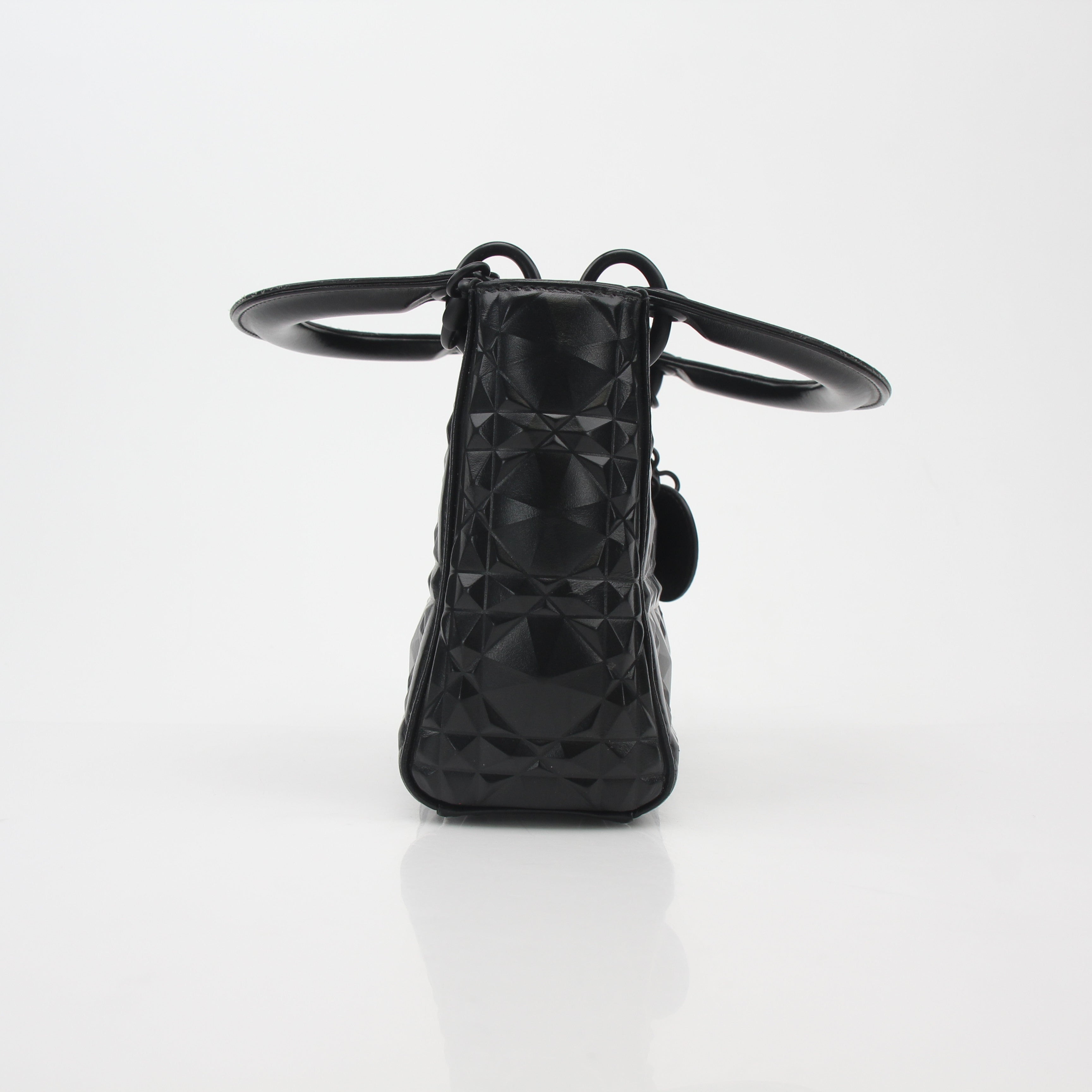 Christian Dior Black Mini Lady Dior Tote Bag