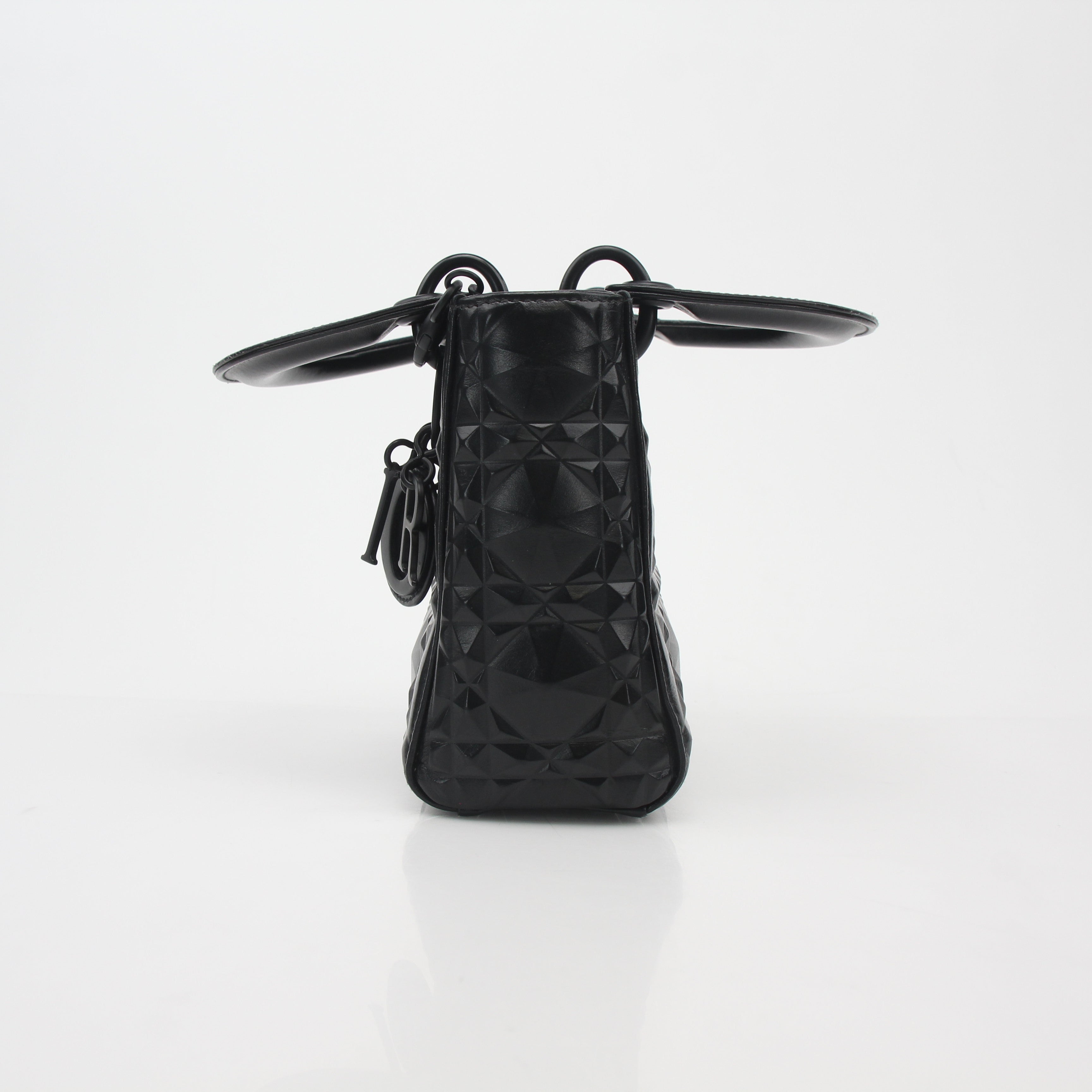 Christian Dior Black Mini Lady Dior Tote Bag