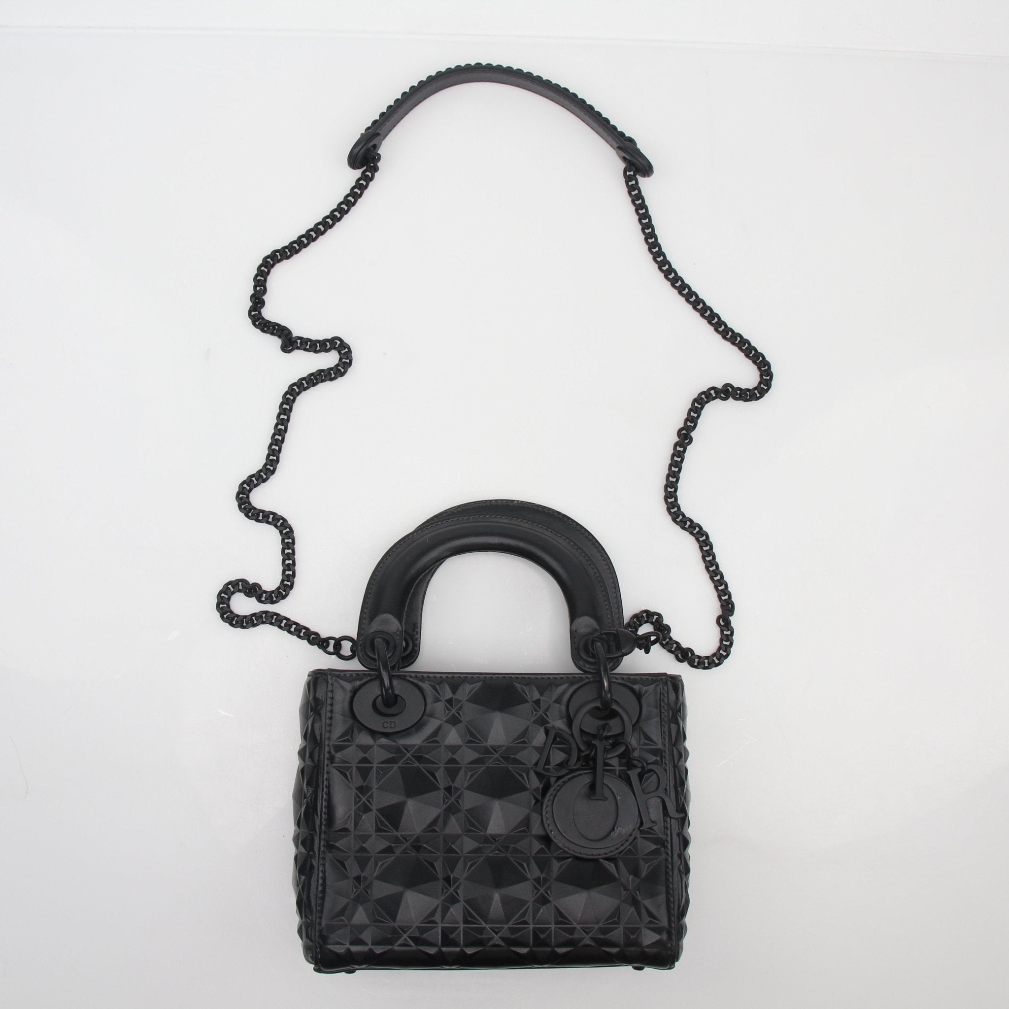 Christian Dior Black Mini Lady Dior Tote Bag