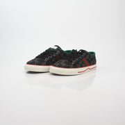 Gucci Black GG Denim Tennis 1977 Low-Top Sneakers