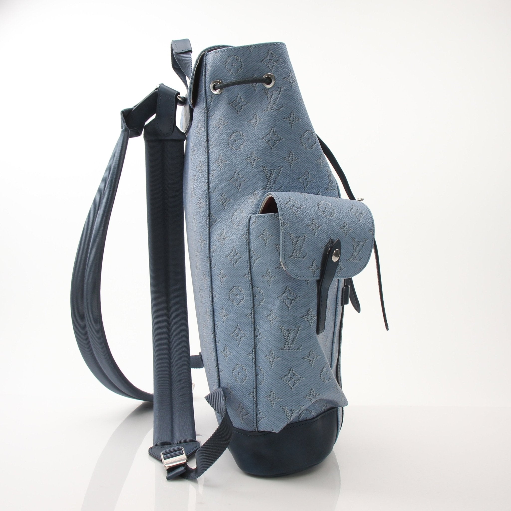 Louis Vuitton Christopher Backpack MM, a stylish travel bag with leather accents and adjustable straps, by Gold & Beyond.