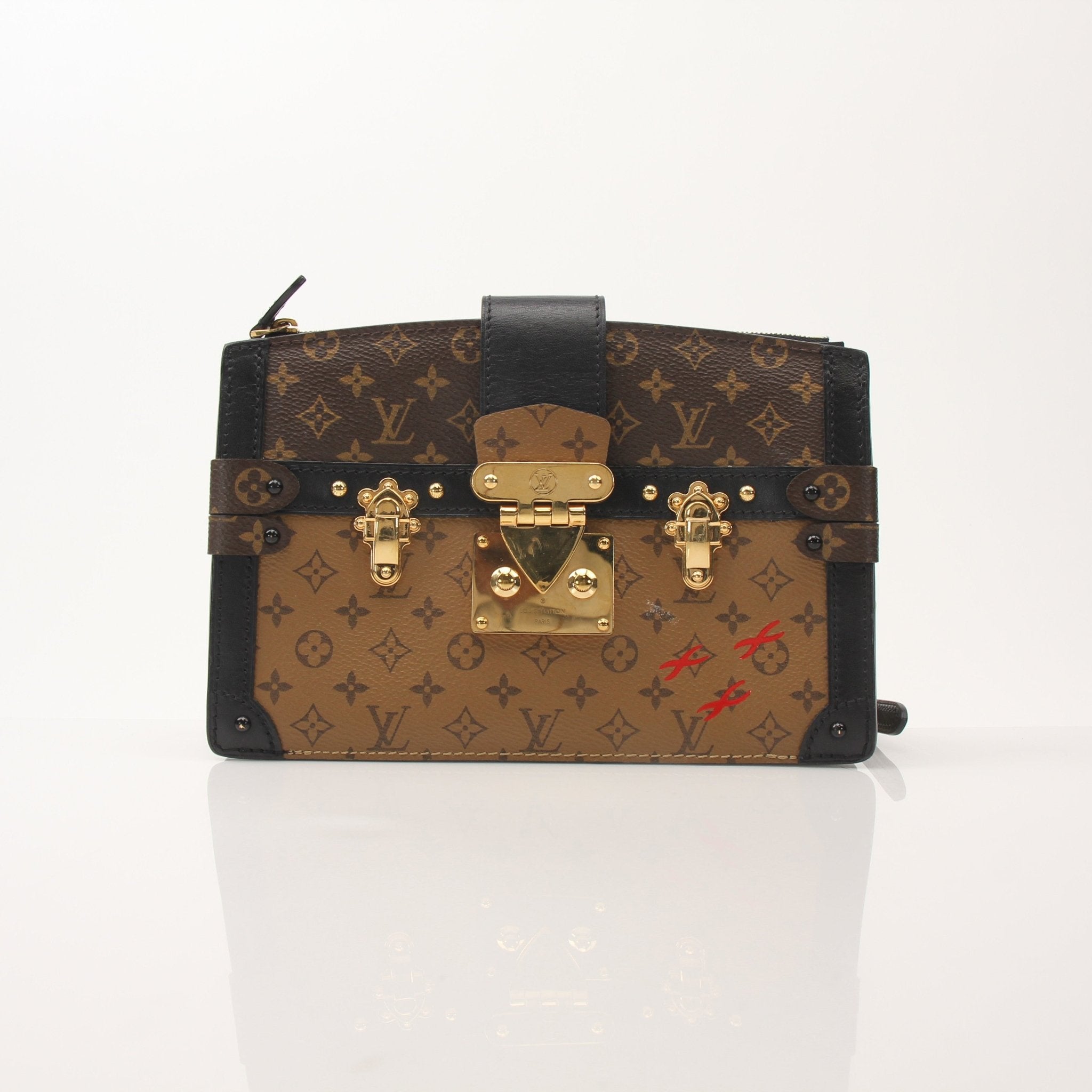 Louis Vuitton Monogram Trunk Crossbody Bag by Gold & Beyond, stylish handbag with classic monogram pattern and adjustable strap.