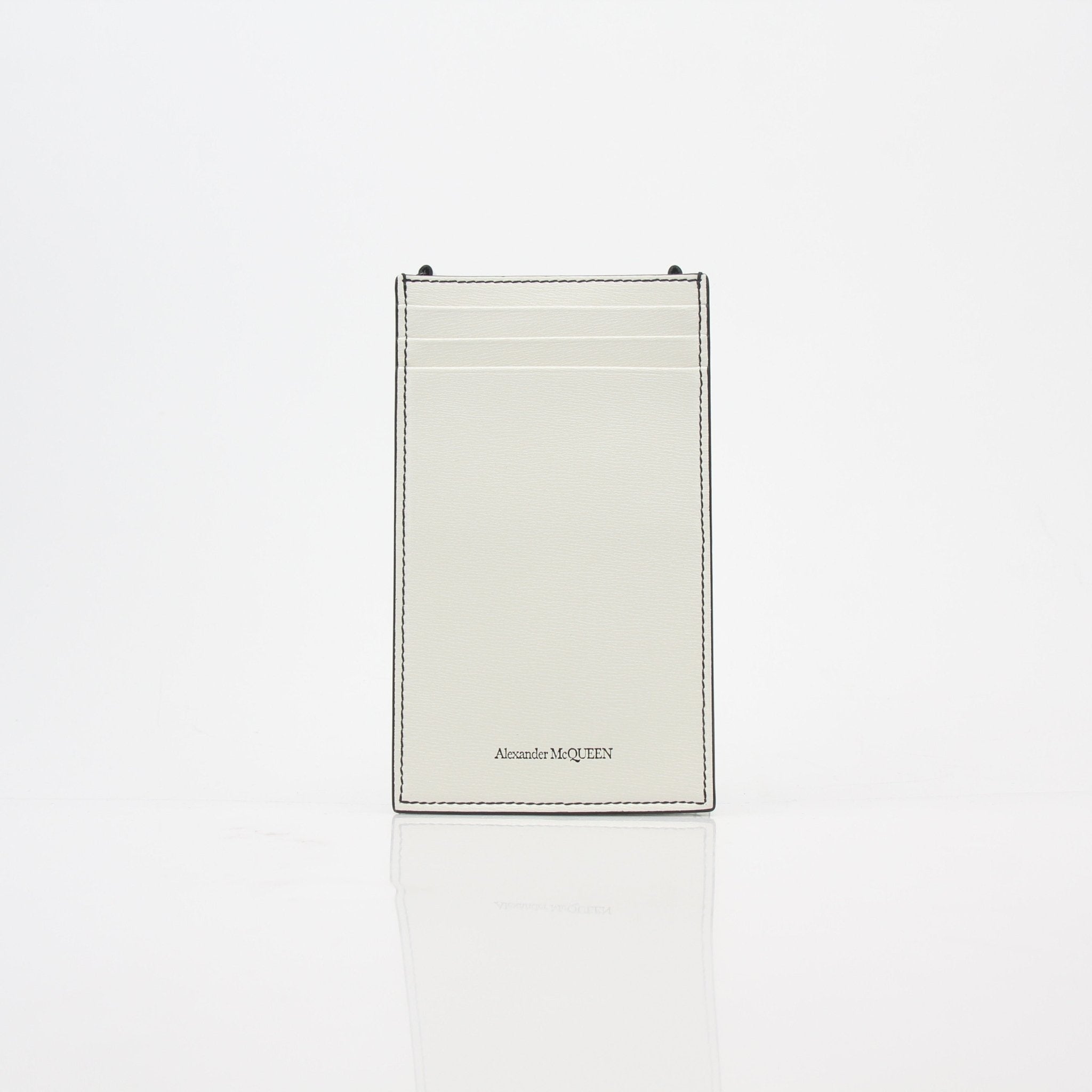 Alexander McQueen White Skull Stud Phone Case on Chain