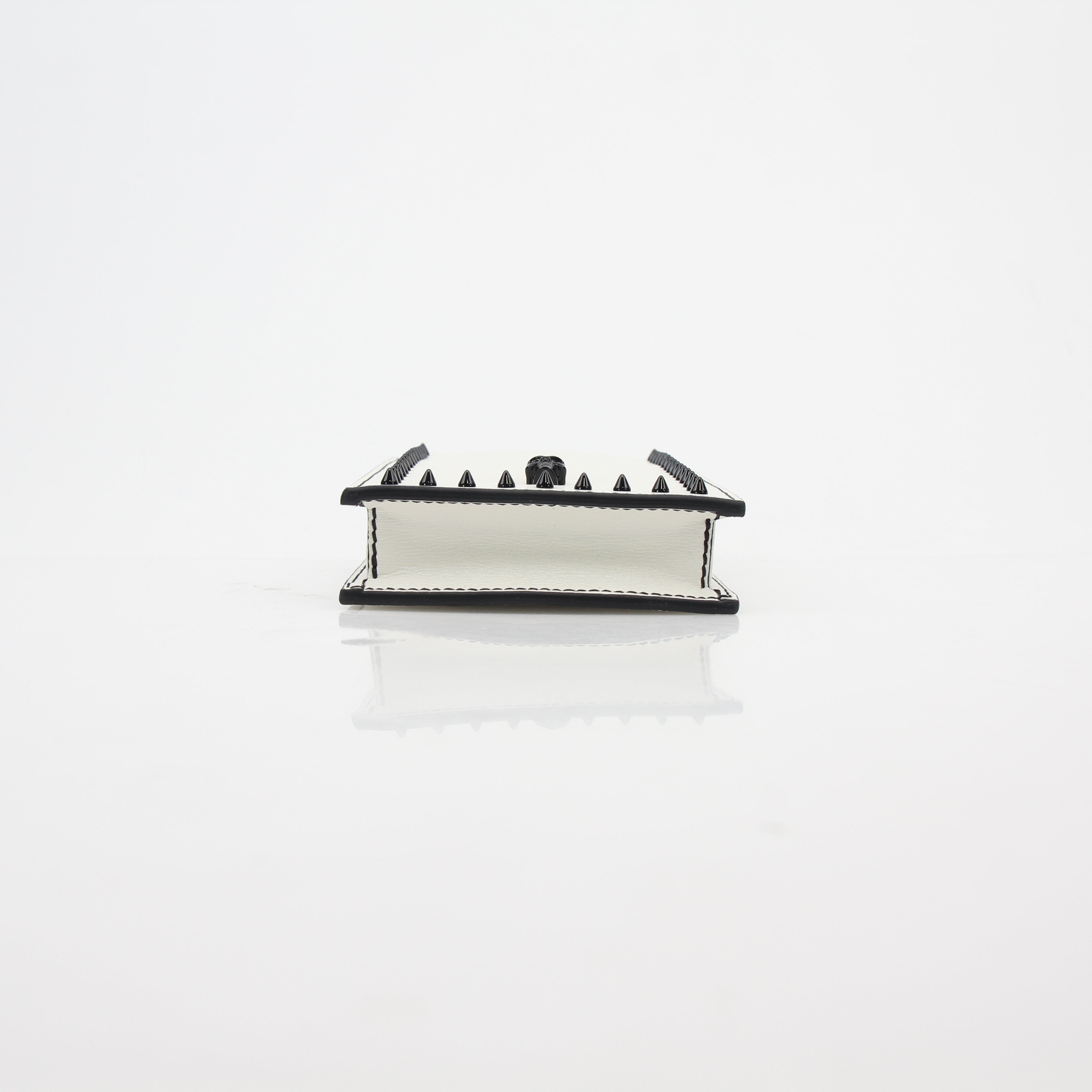 Alexander McQueen White Skull Stud Phone Case on Chain