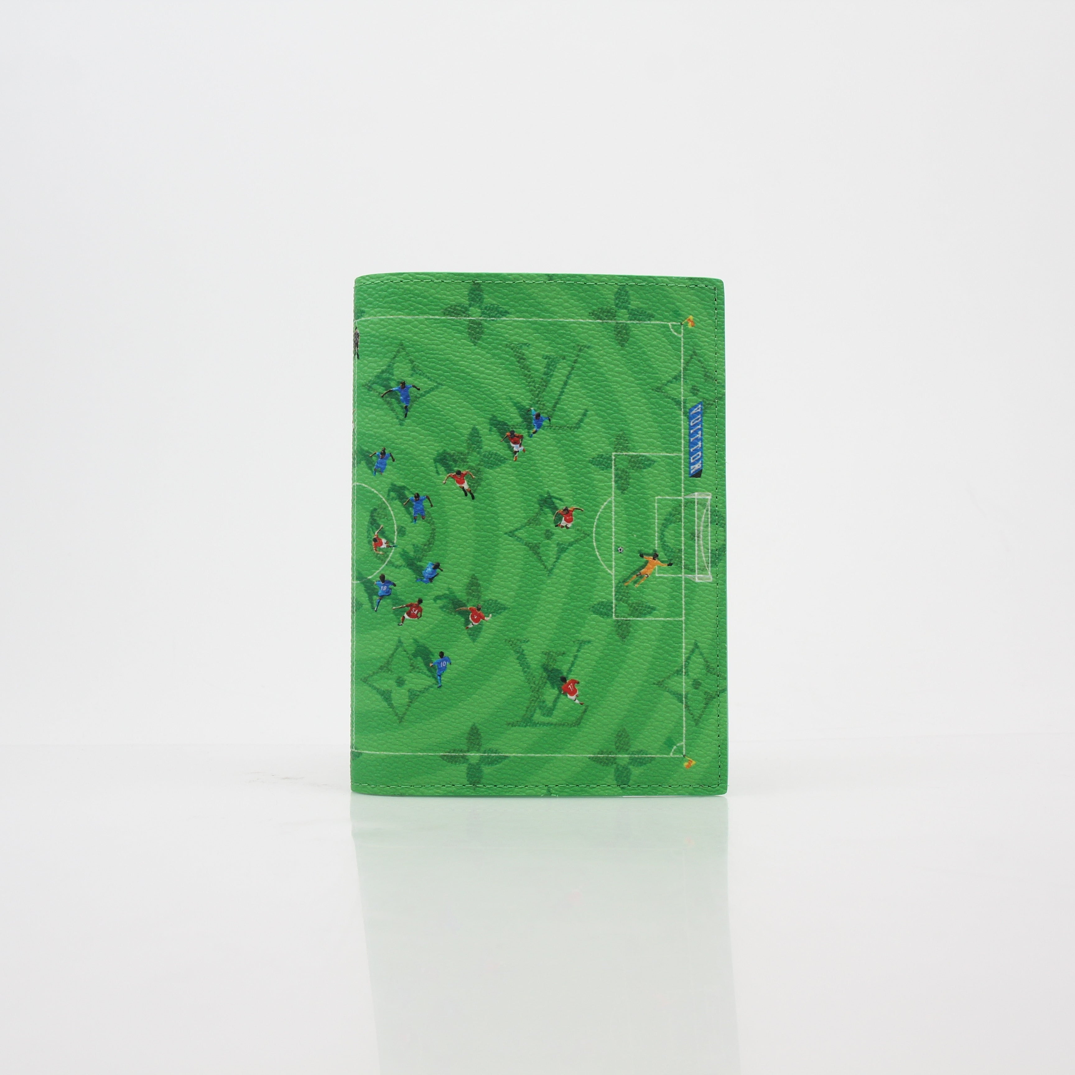 Louis Vuitton Green Monogram Football Passport Cover