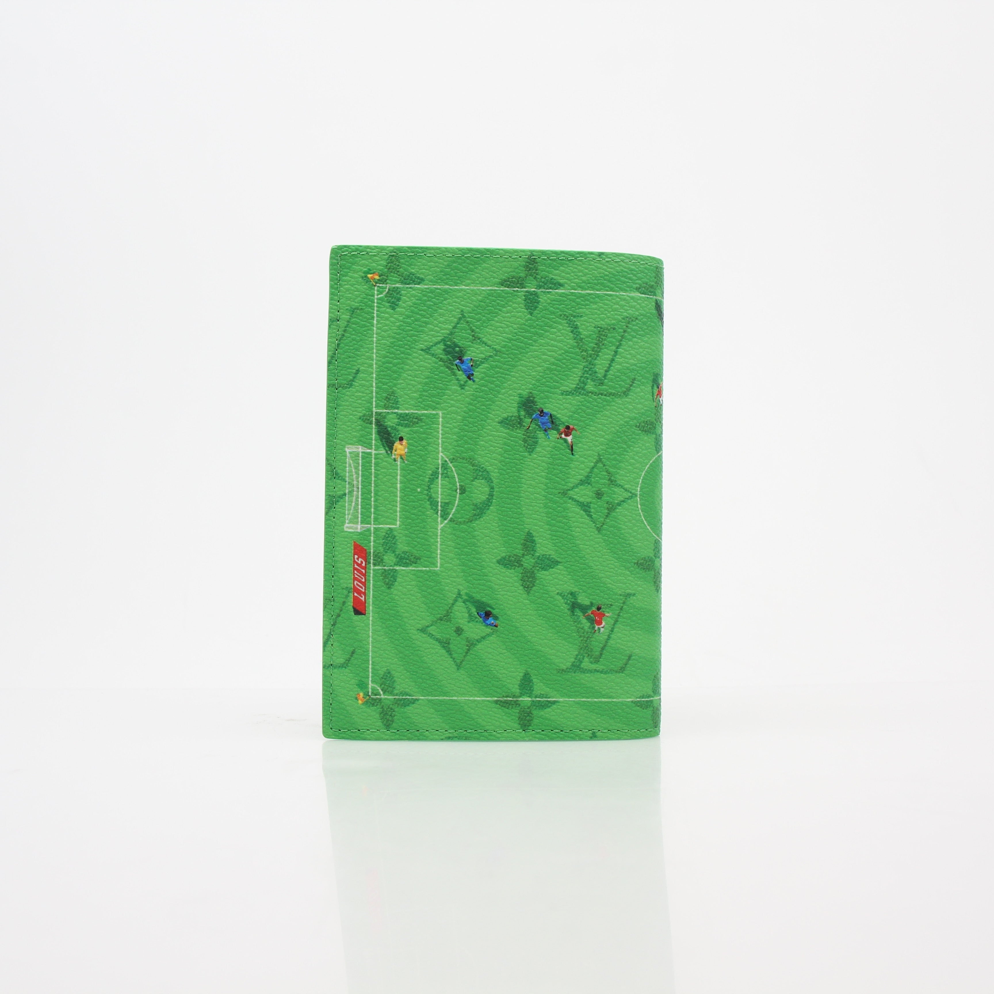 Louis Vuitton Green Monogram Football Passport Cover