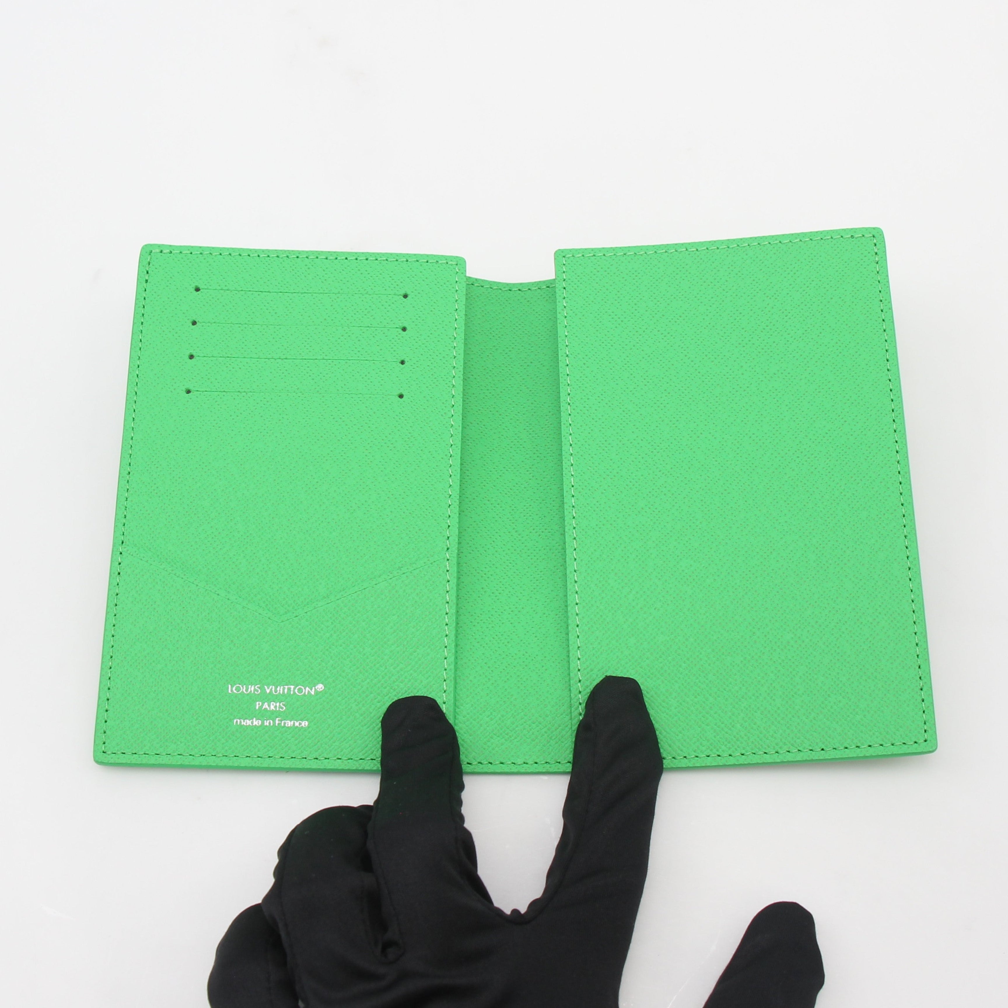 Louis Vuitton Green Monogram Football Passport Cover