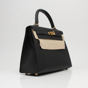 Hermès Kelly 25 Sellier handbag in luxurious leather, featuring structured design and top handle, by Gold & Beyond.