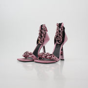 Versace Pink Medusa Chain Sandals