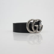 Gucci Black Leather GG Marmont Belt