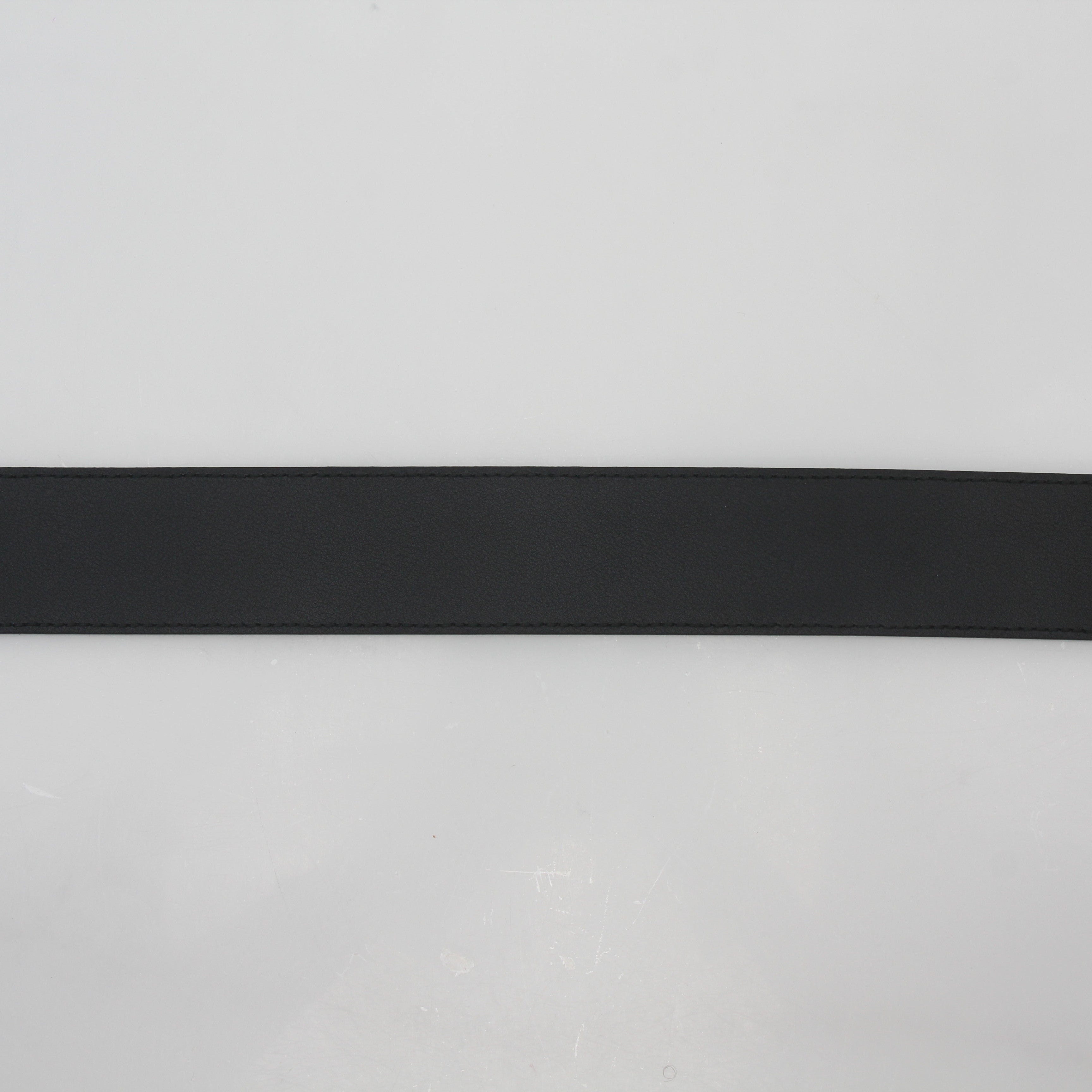 Gucci Black Leather GG Marmont Belt