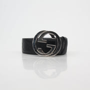 Gucci Black GG Signature Interlocking G Belt