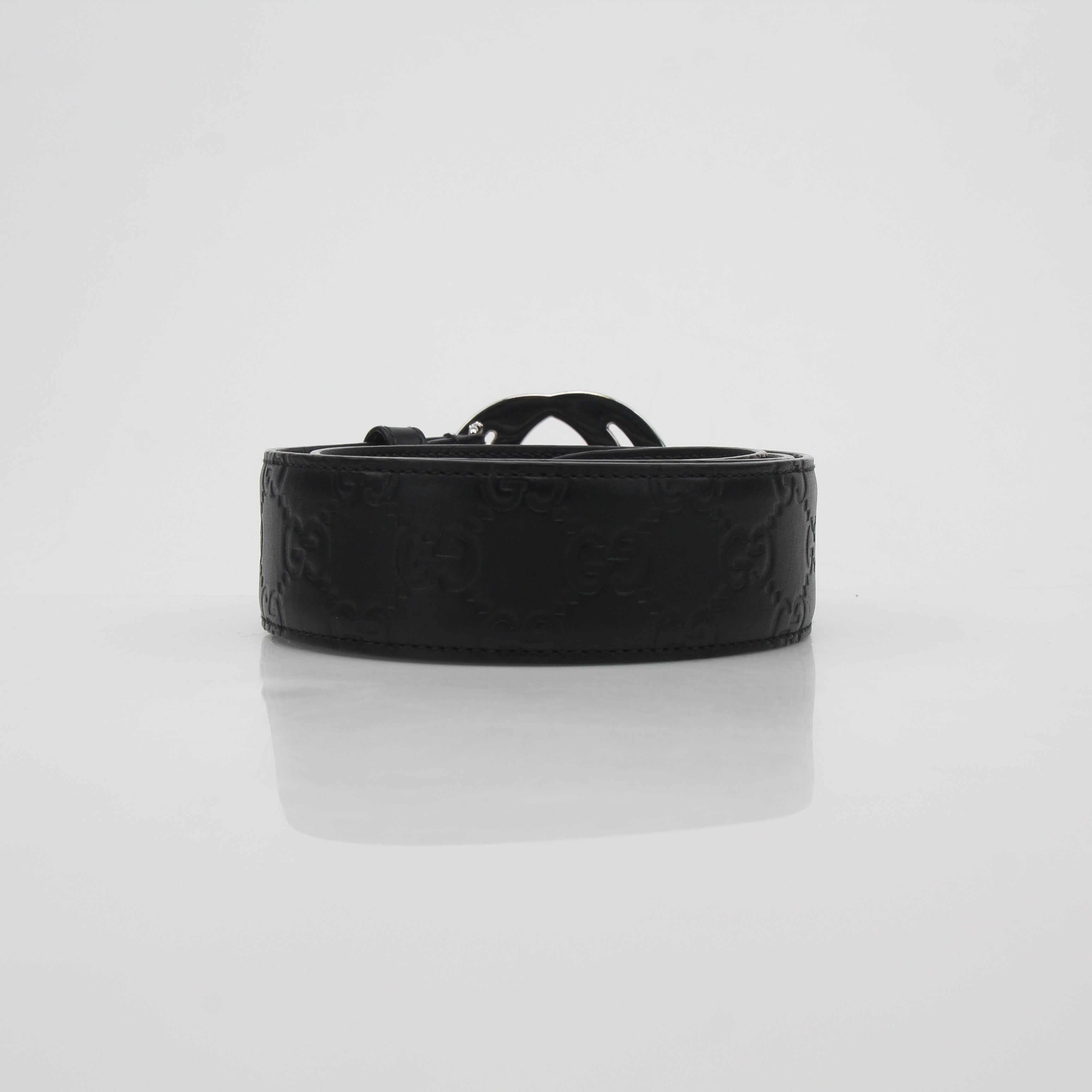 Gucci Black GG Signature Interlocking G Belt