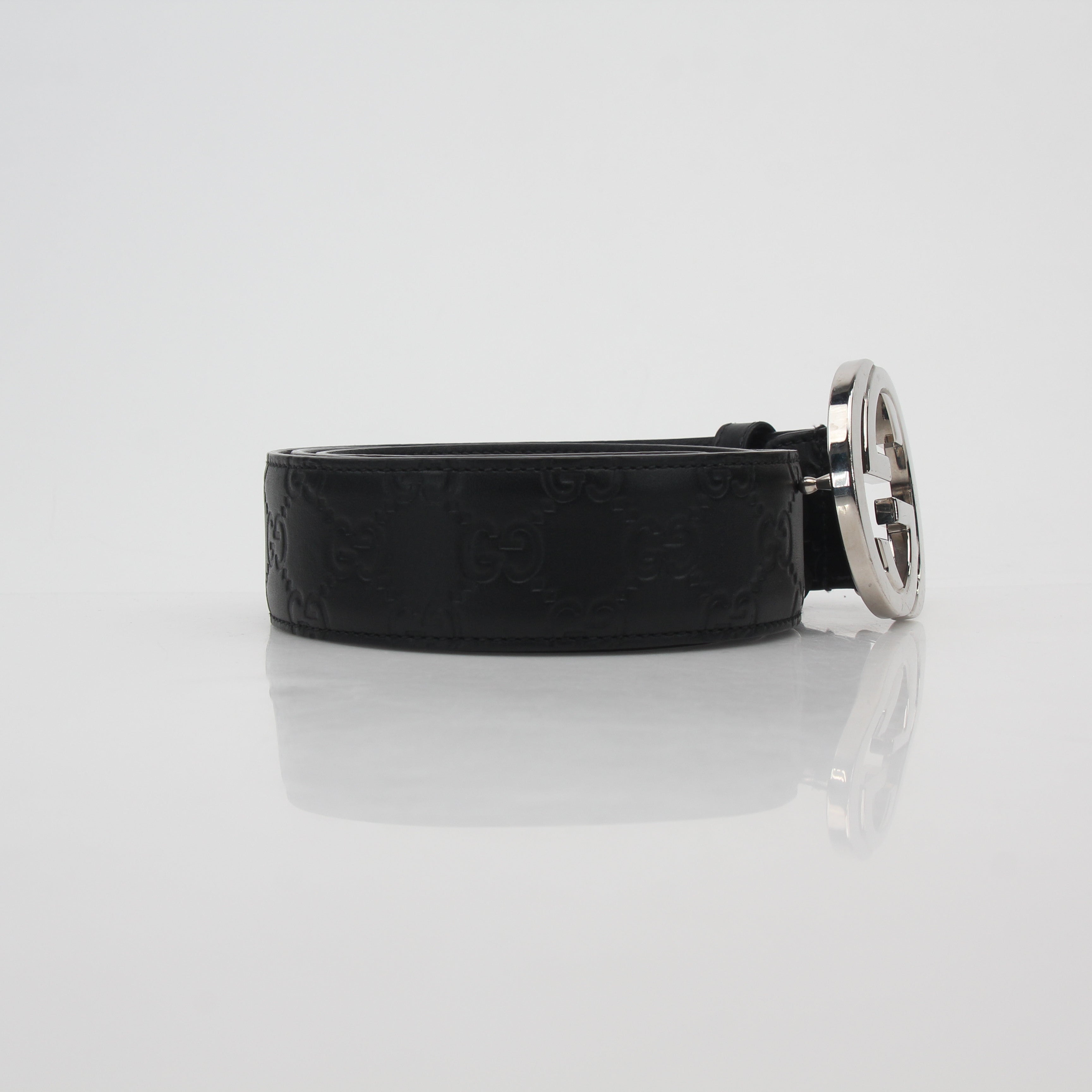 Gucci Black GG Signature Interlocking G Belt