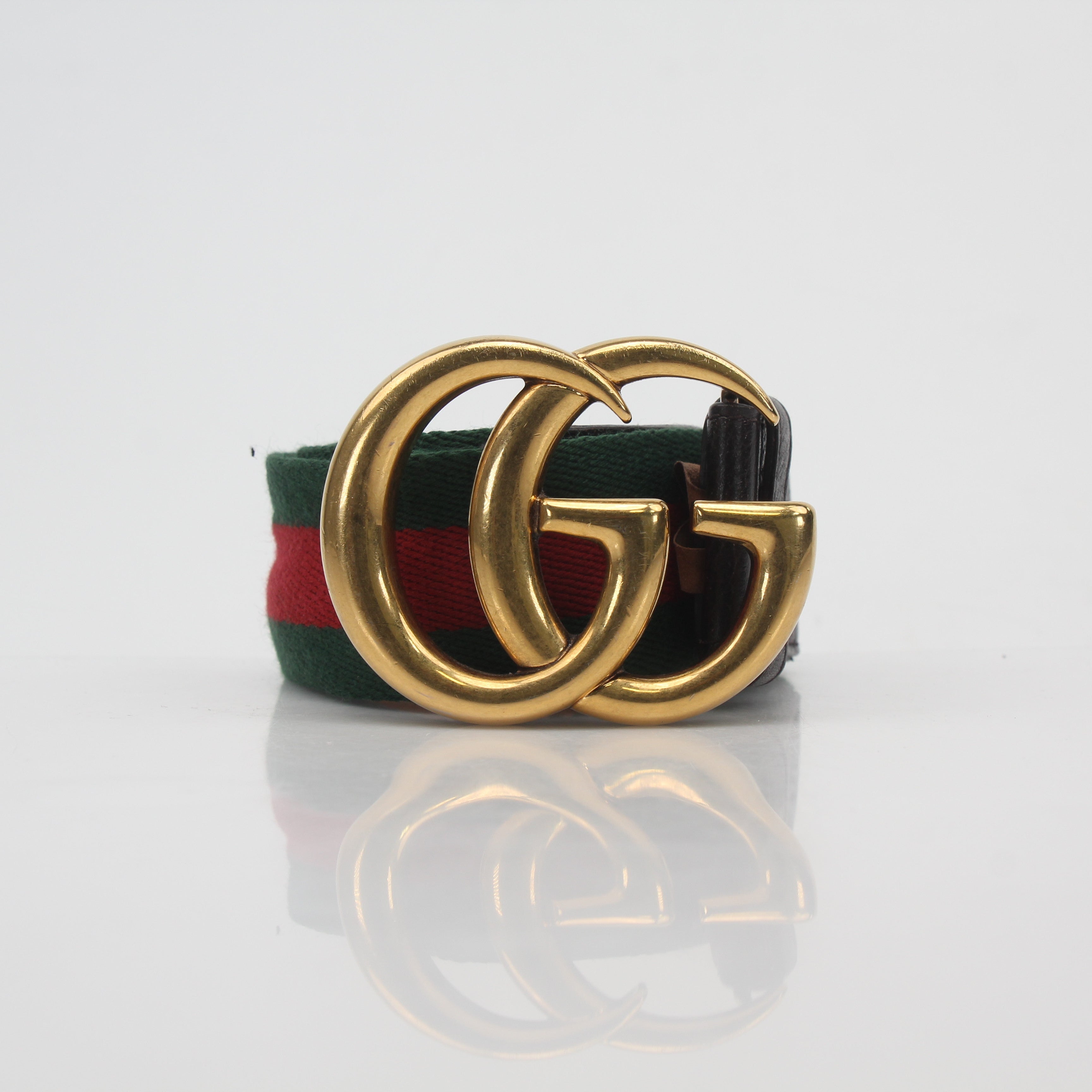 Gucci GG Marmont Web Belt