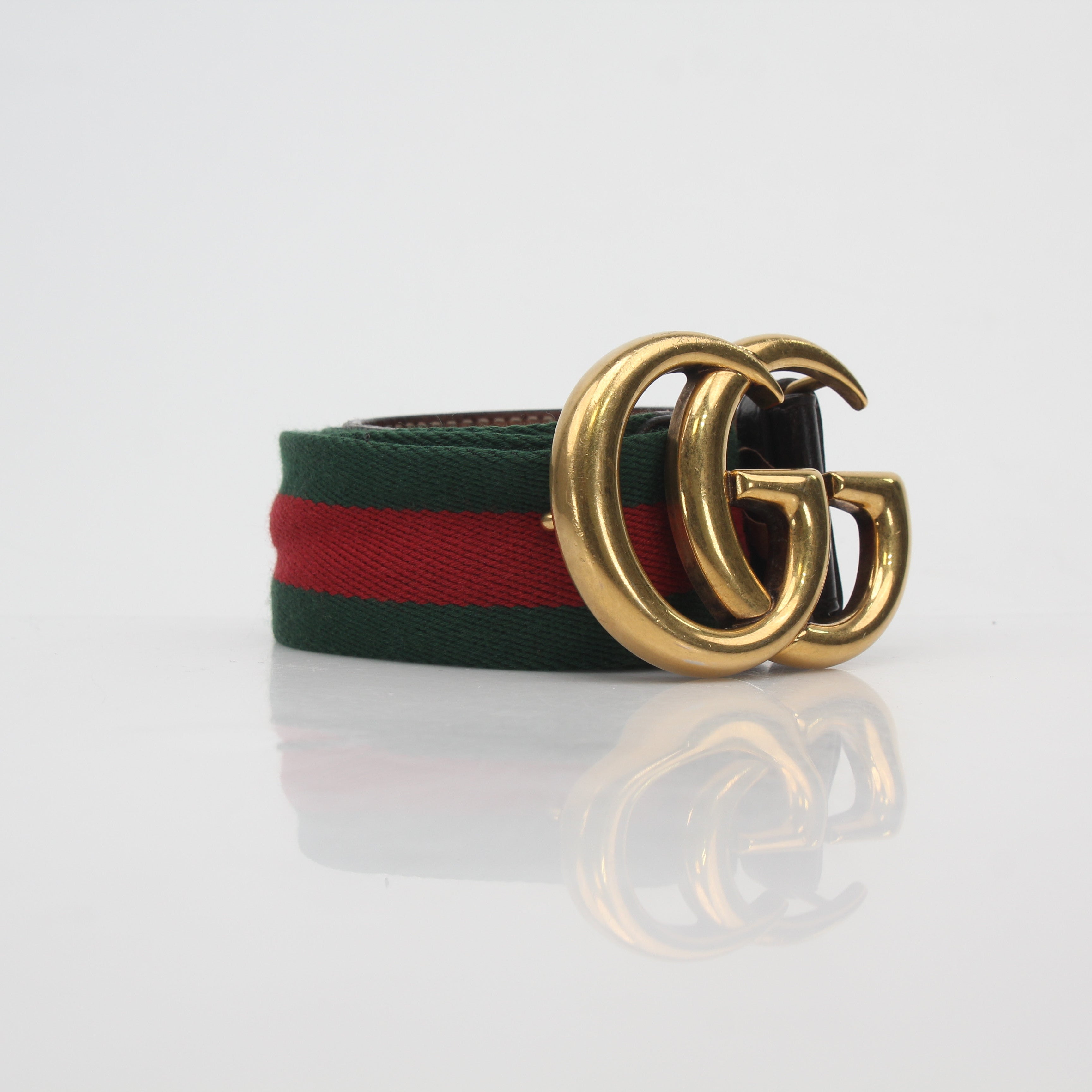 Gucci GG Marmont Web Belt