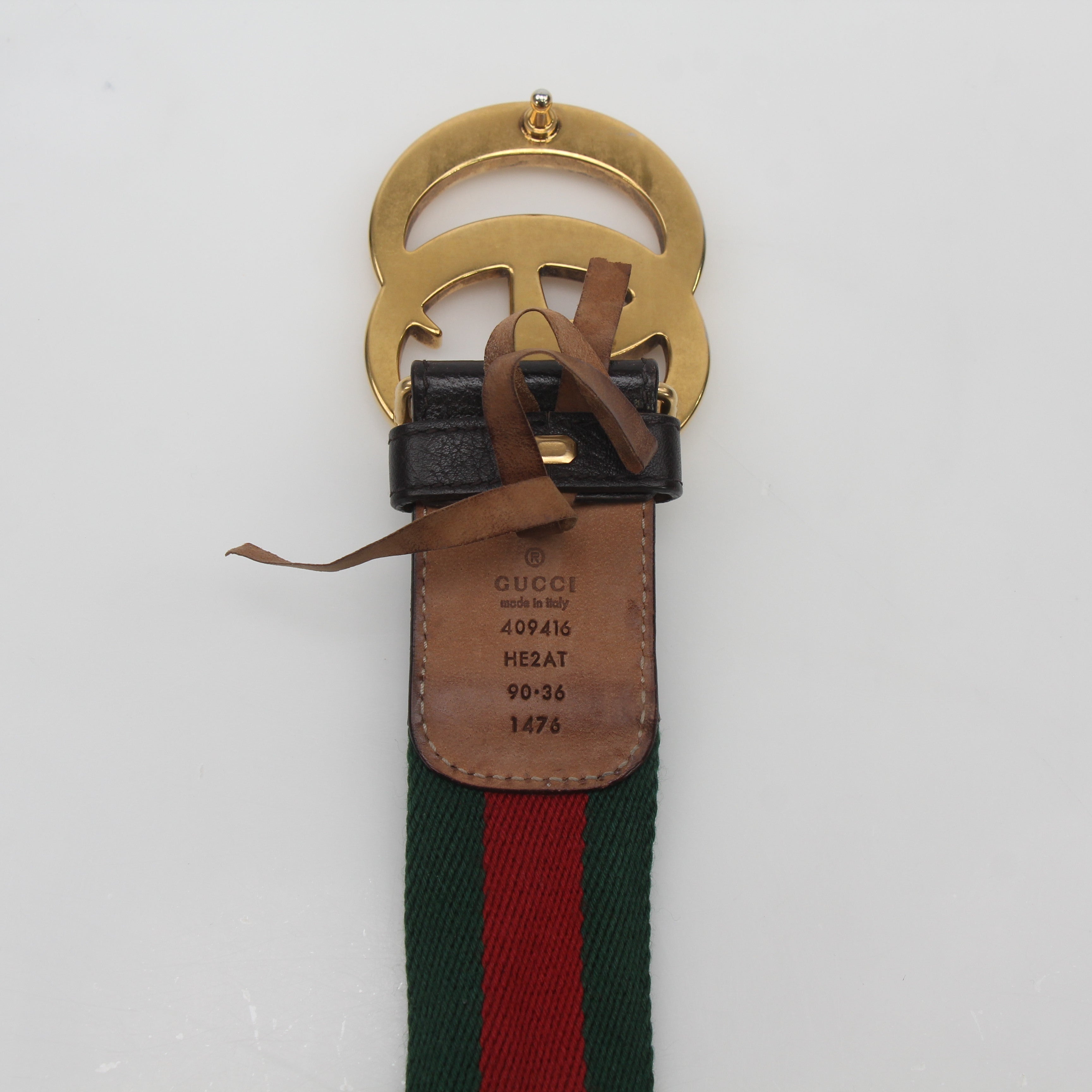 Gucci GG Marmont Web Belt