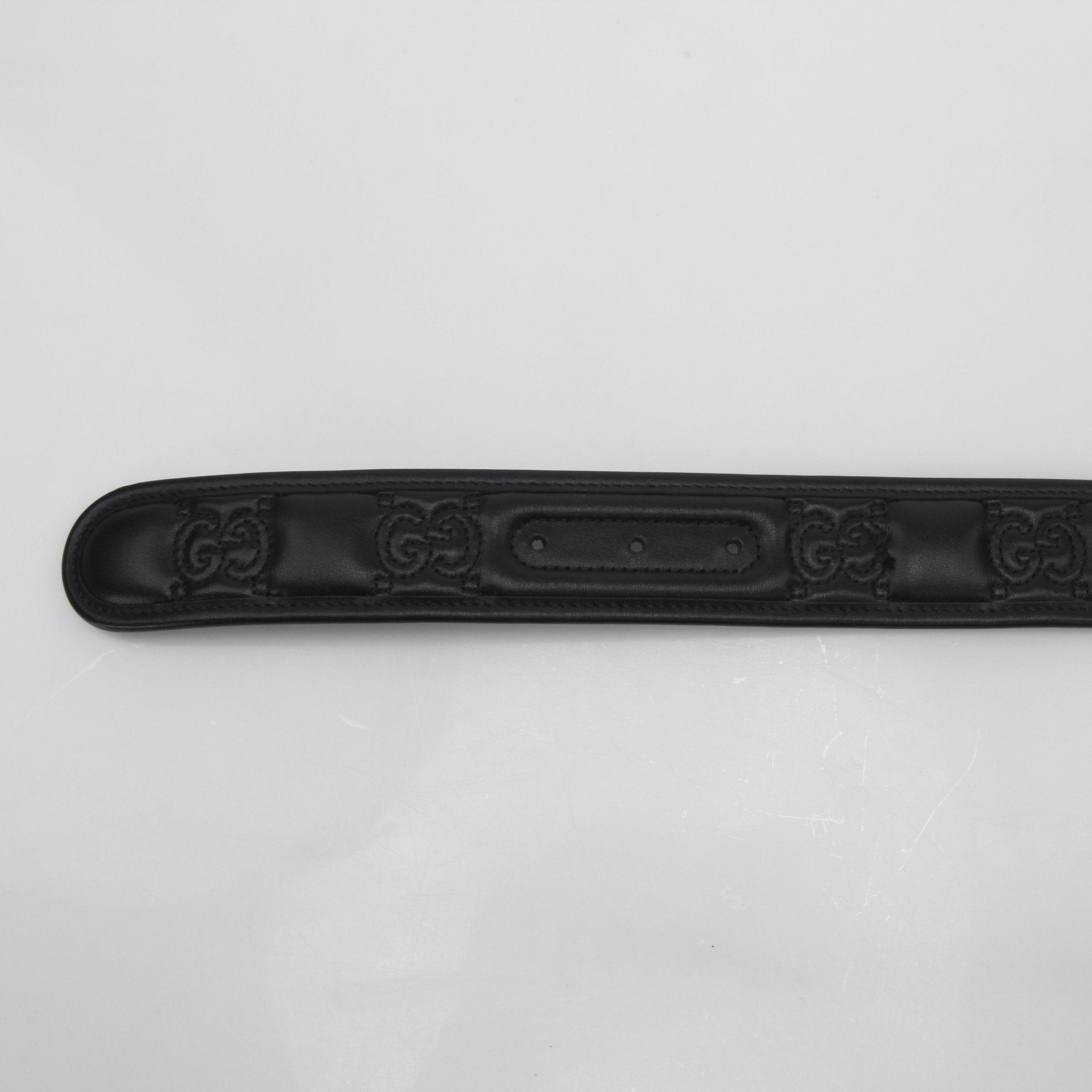 Gucci Black GG Marmont Leather Belt