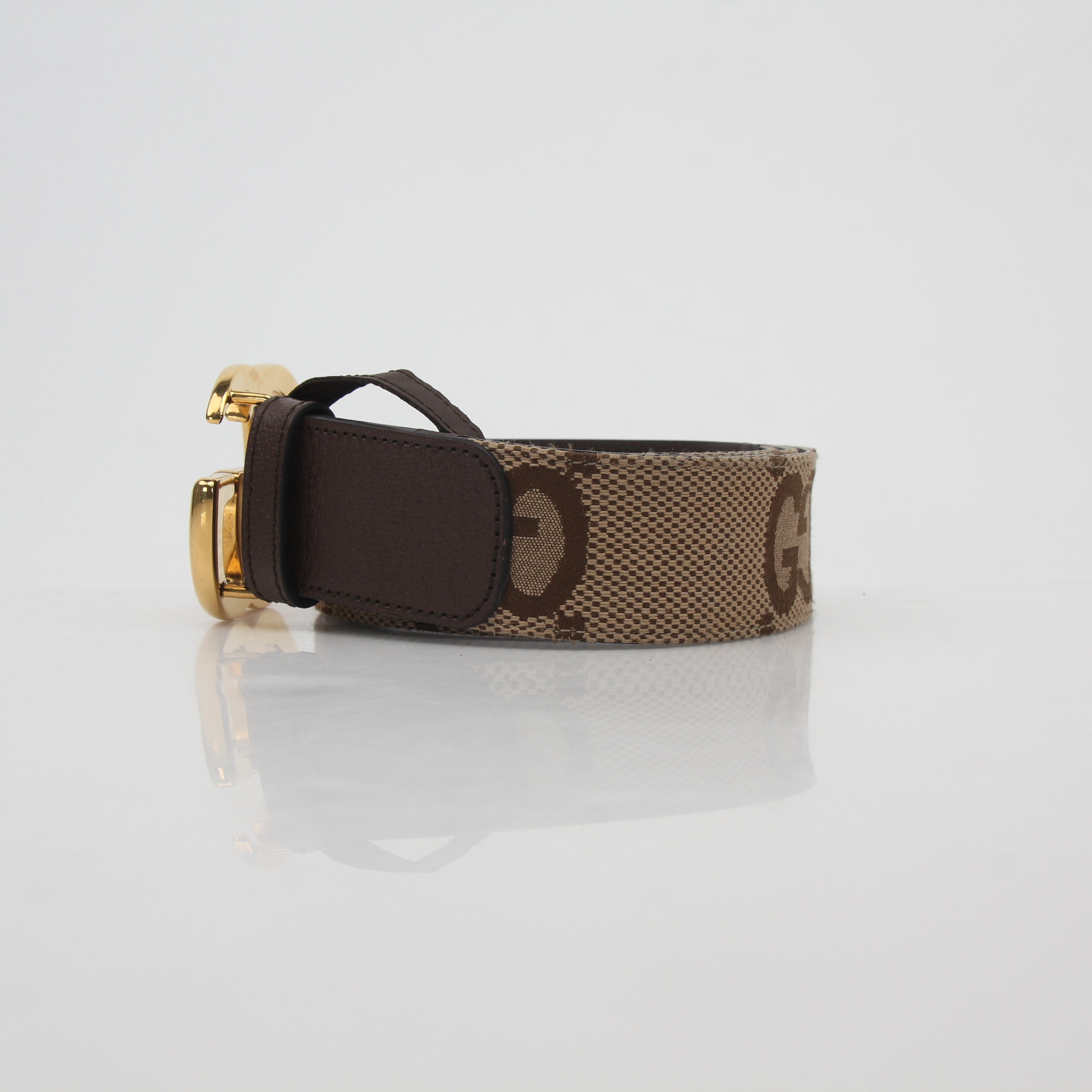 Gucci Brown Jumbo GG Double G Belt